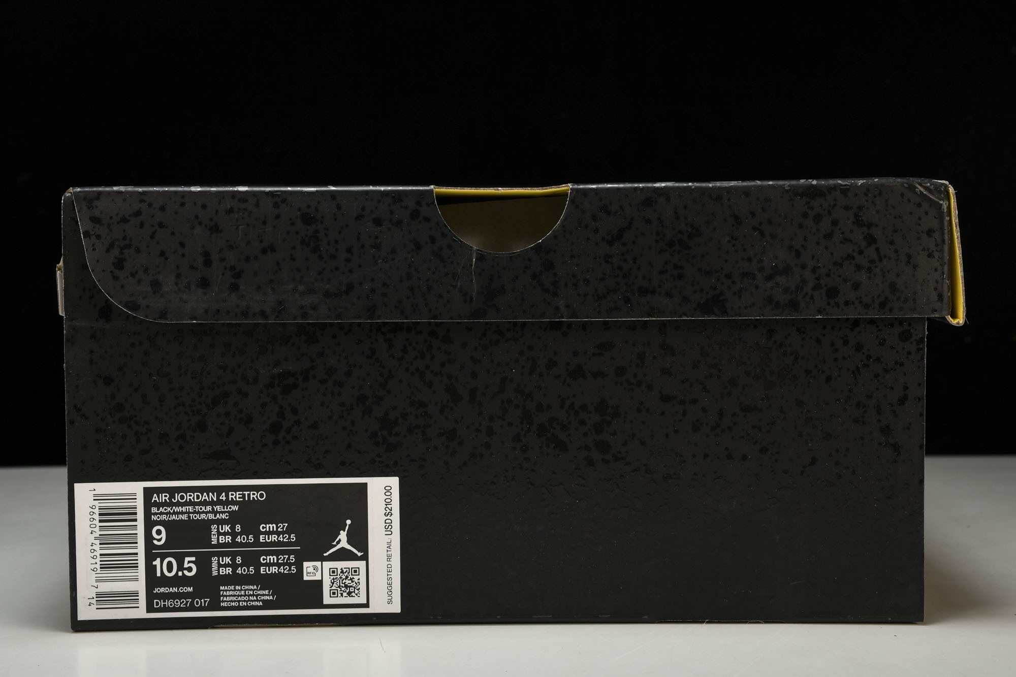 纯原Air Jordan 4 Thunder2023 雷公 黑黄 DH6927-017 #YZ015✦原