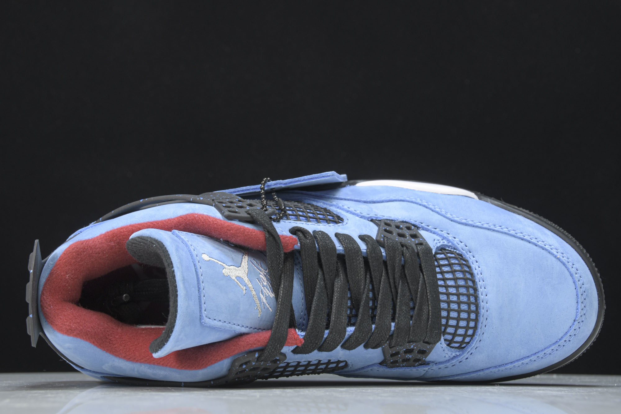 纯原Air Jordan 4 x Travis Scott AJ4 TS联名蓝麂皮 -406 #YZ01