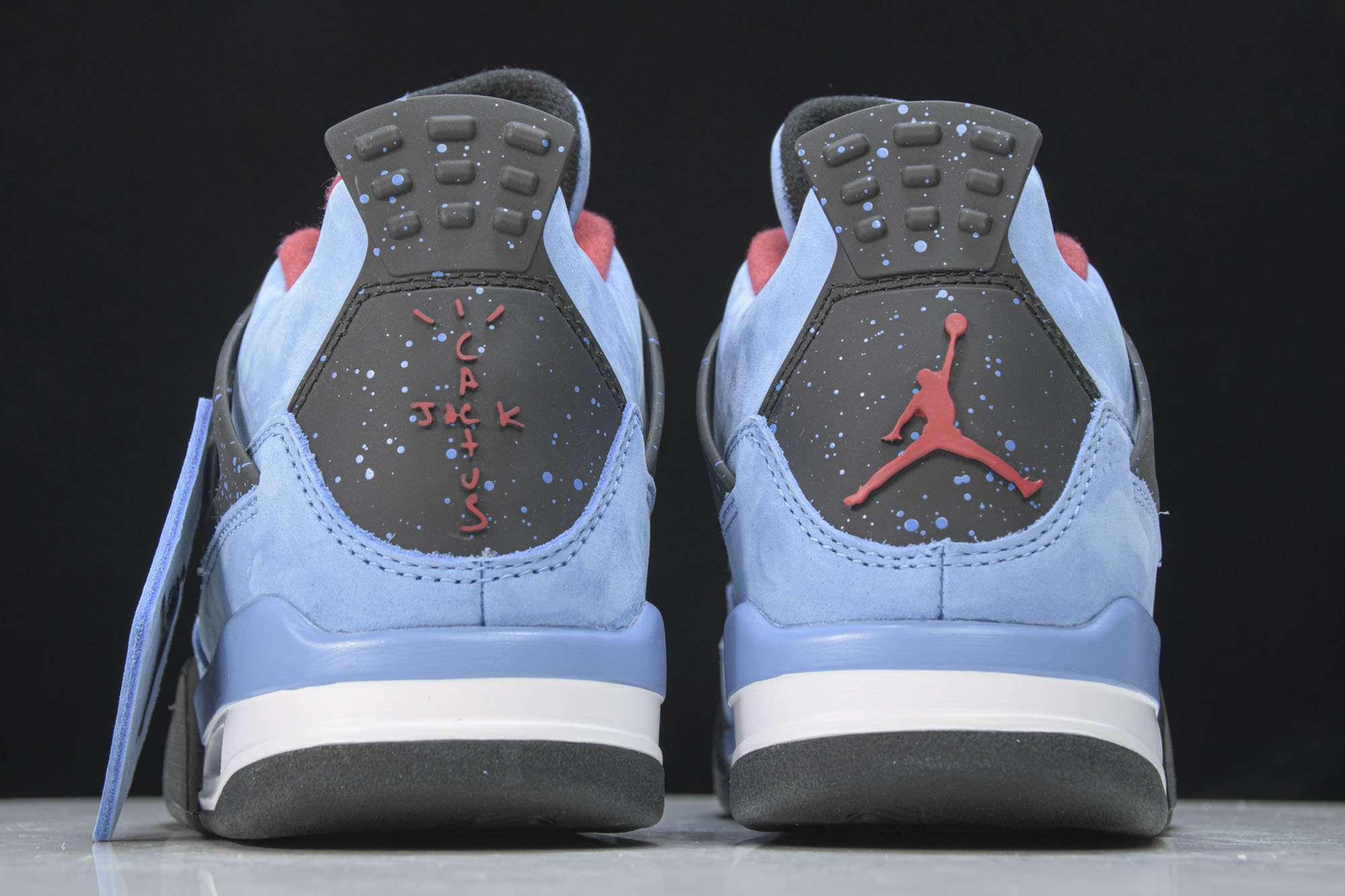 纯原Air Jordan 4 x Travis Scott AJ4 TS联名蓝麂皮 -406 #YZ01