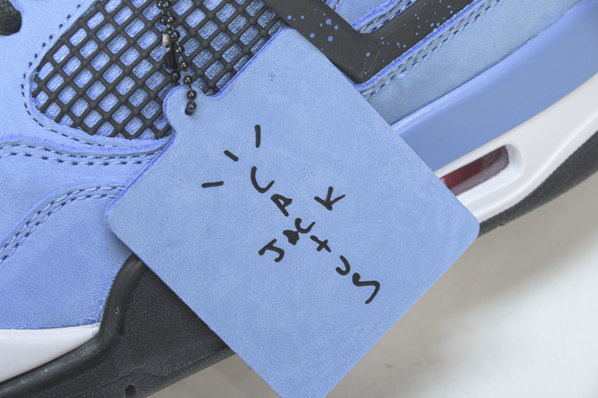 纯原Air Jordan 4 x Travis Scott AJ4 TS联名蓝麂皮 -406 #YZ01