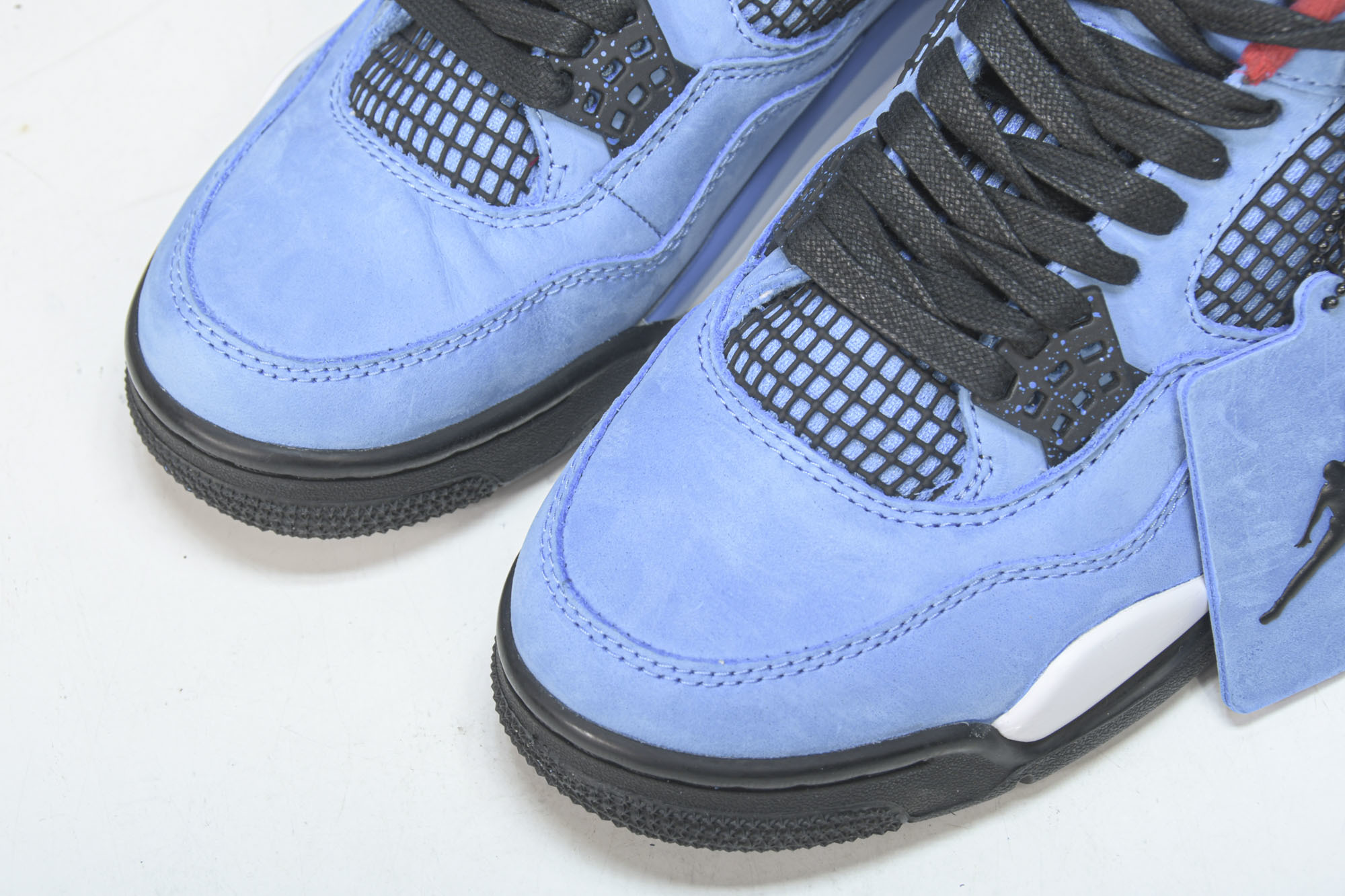 纯原Air Jordan 4 x Travis Scott AJ4 TS联名蓝麂皮 -406 #YZ01