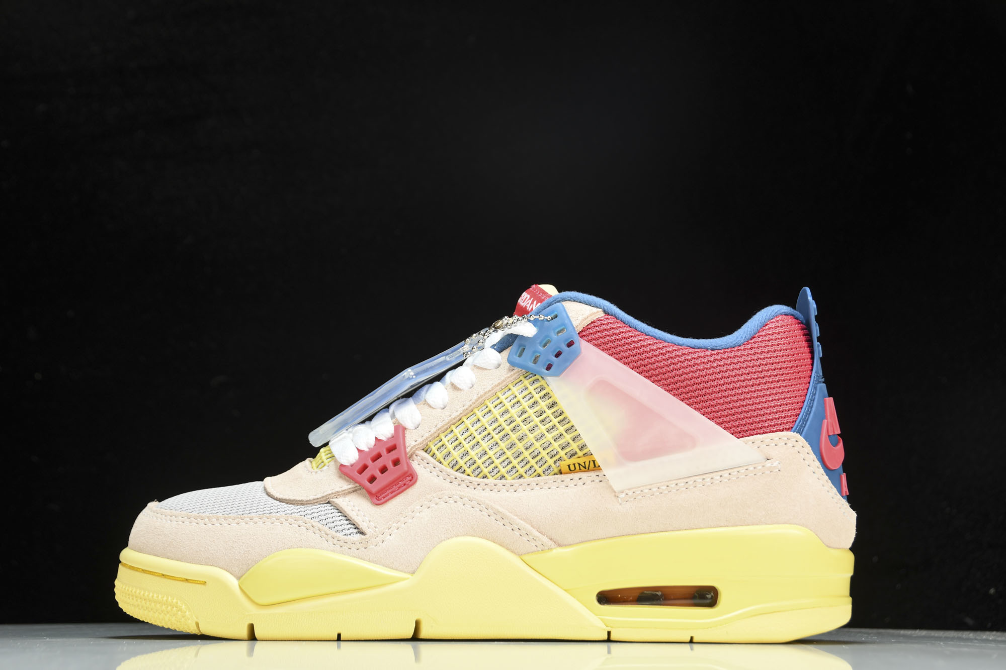 纯原Air Jordan 4 x Union AJ4 联名南海岸蓝粉 DC9533-800 #YZ015