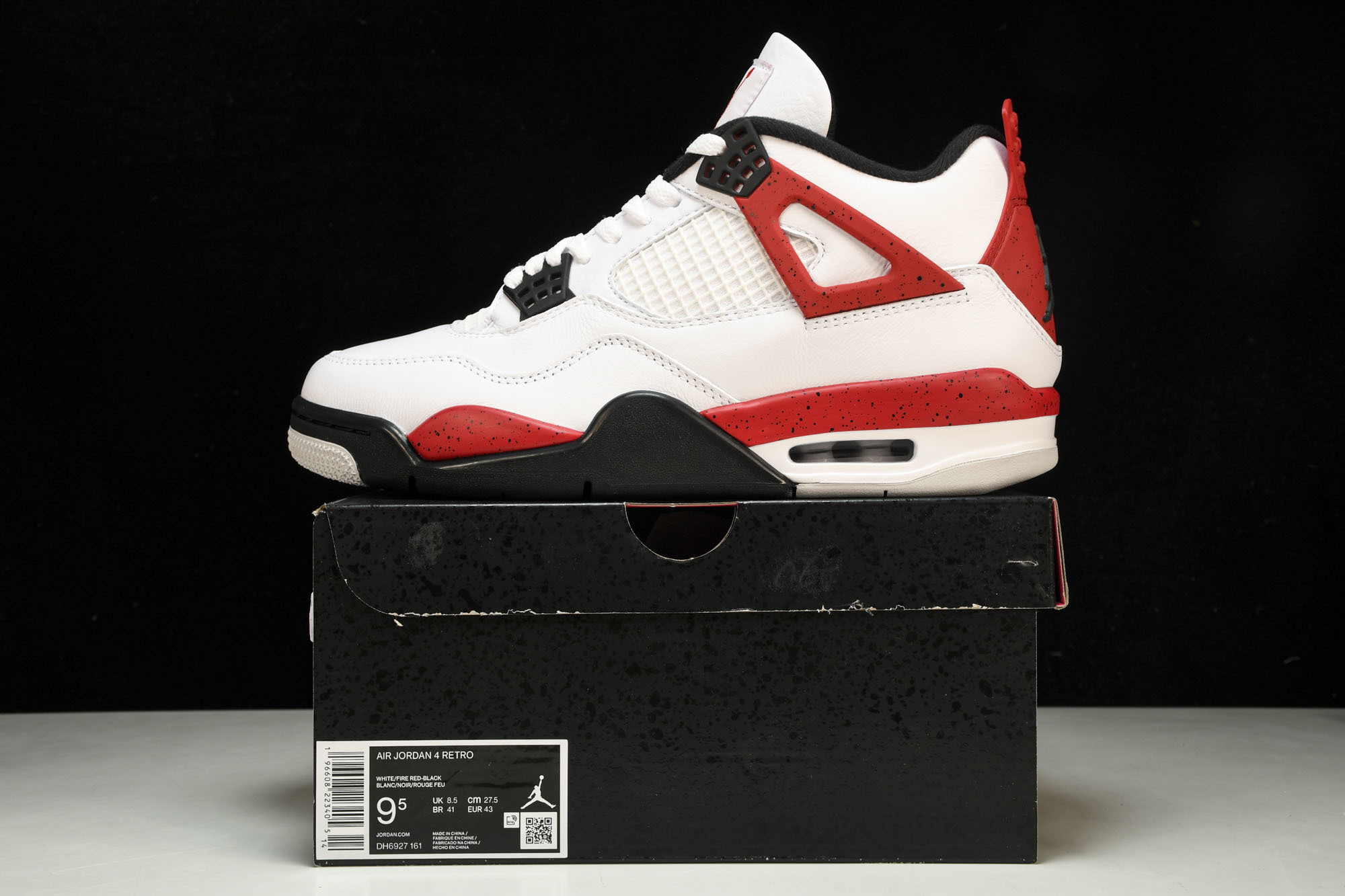 纯原Air Jordan 4“Neutral Grey”白黑红 DH6927-161 #YZ015✦原楦