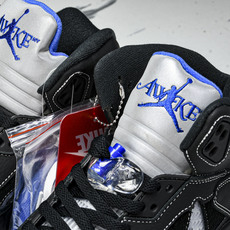 纯原Awake NY x Air Jordan 5 联名款黑蓝 DV4982-004 #YZ015✦原楦 纯原Awake NY x Air Jordan 5 联名款黑蓝 DV4982-004 #YZ015✦原楦