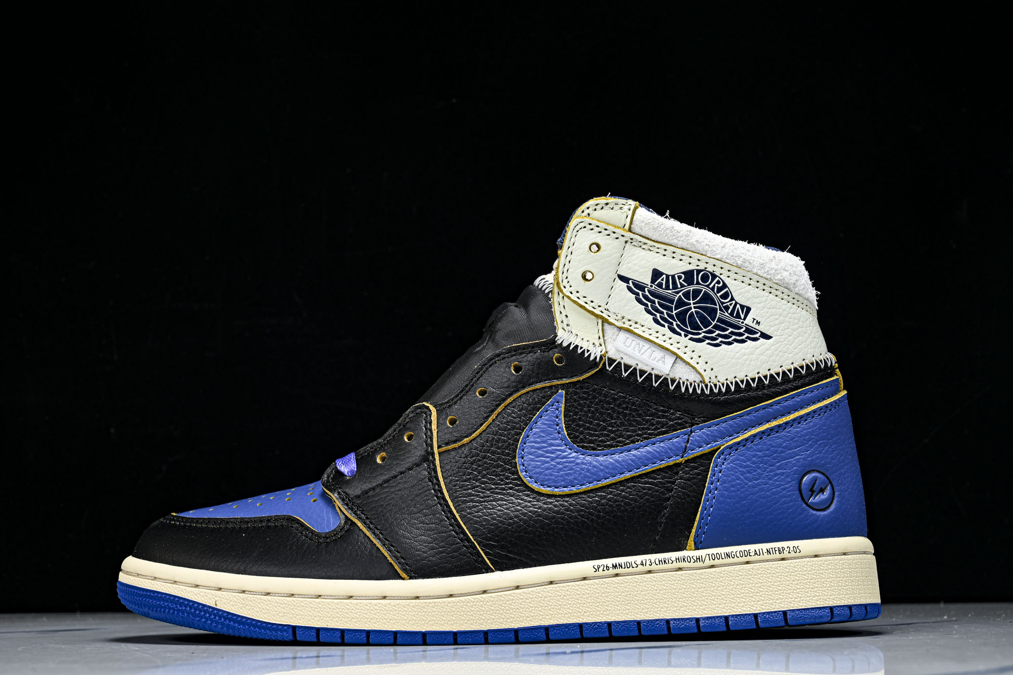 纯原Fragment x Union x Air Jordan 1 Retro AJ1 乔1全新解构皇家