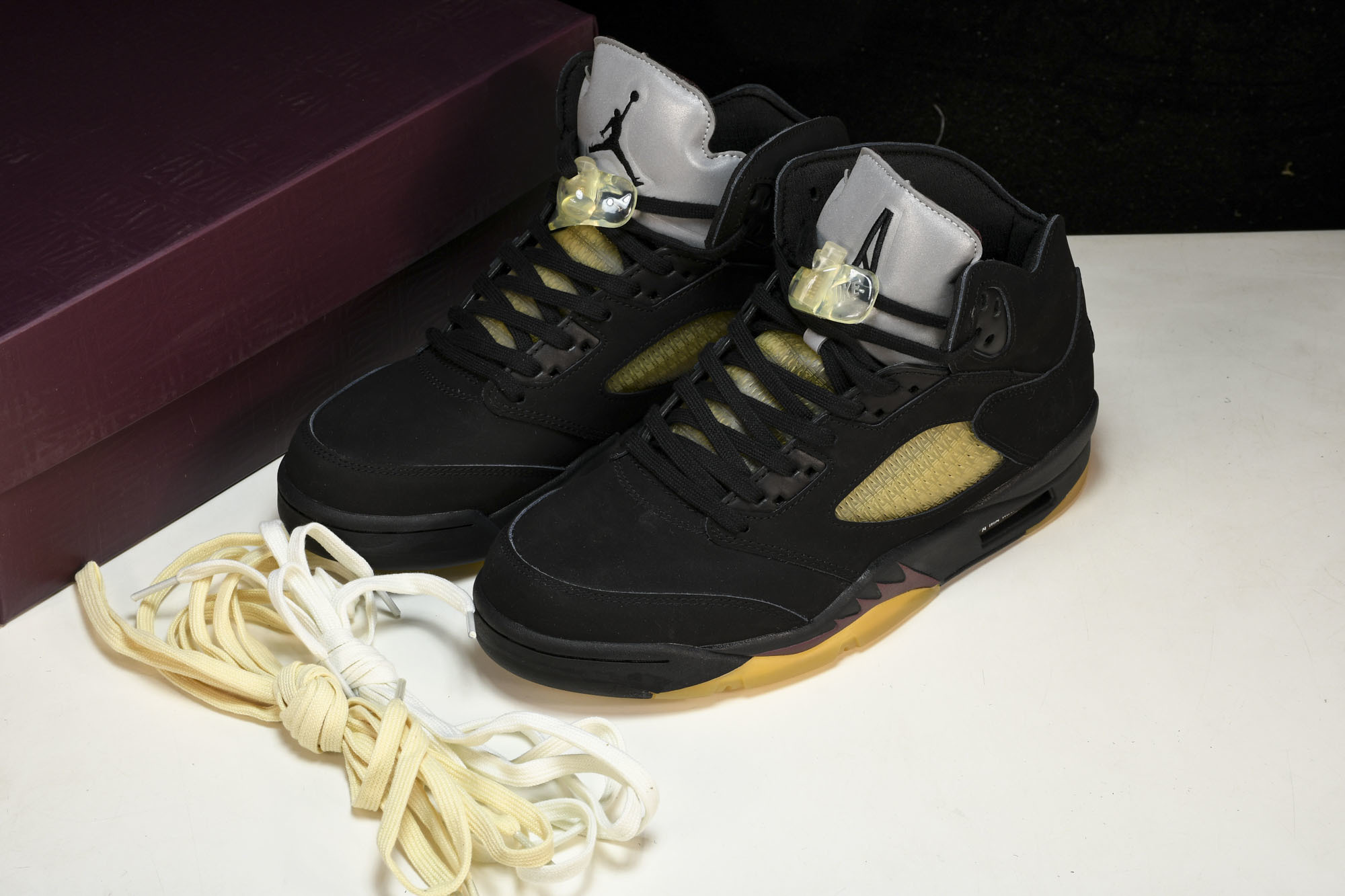 纯原A Ma Maniére x Air Jordan 5 “Black”黑红 FD1330-001 #