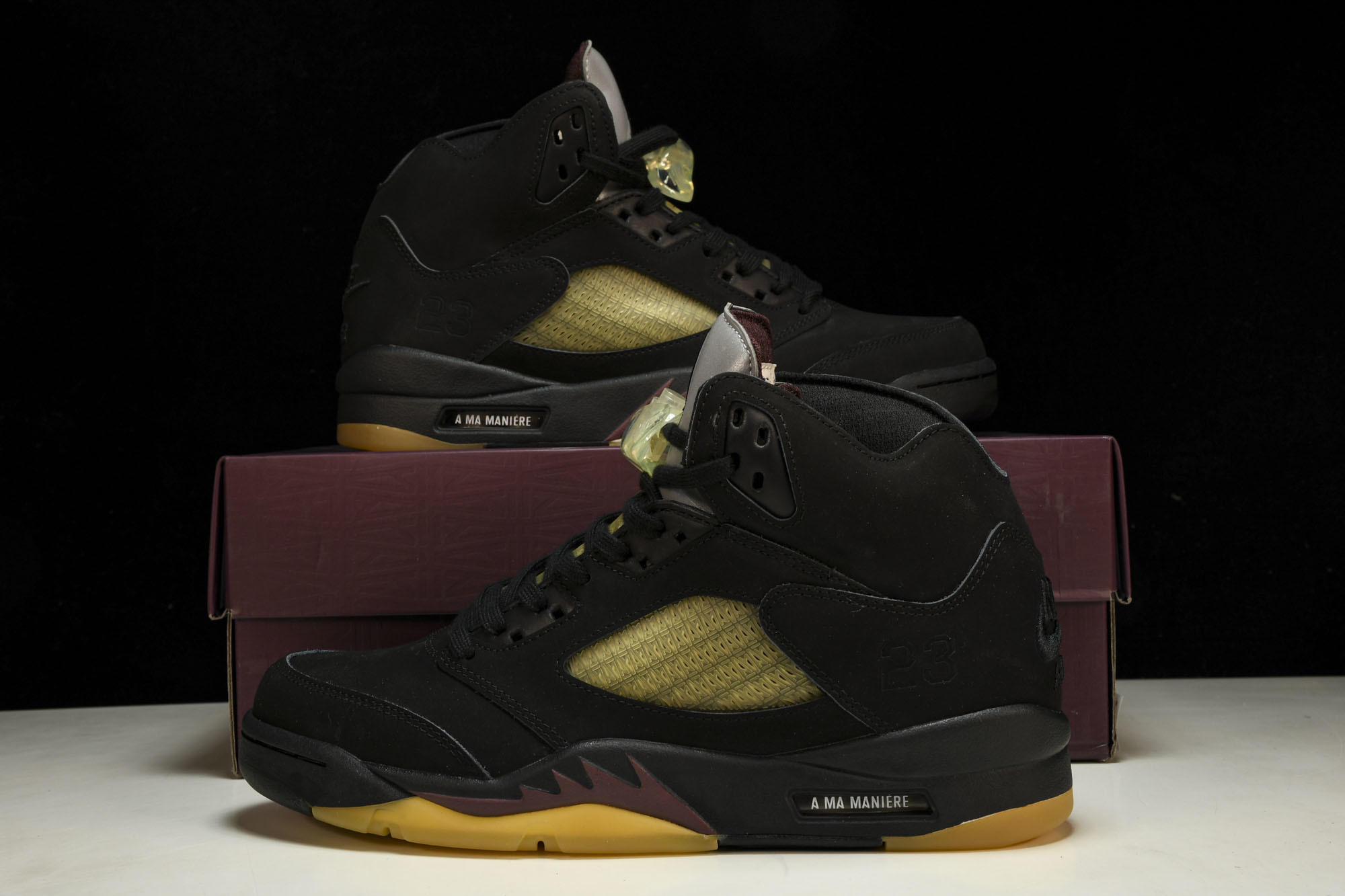 纯原A Ma Maniére x Air Jordan 5 “Black”黑红 FD1330-001 #