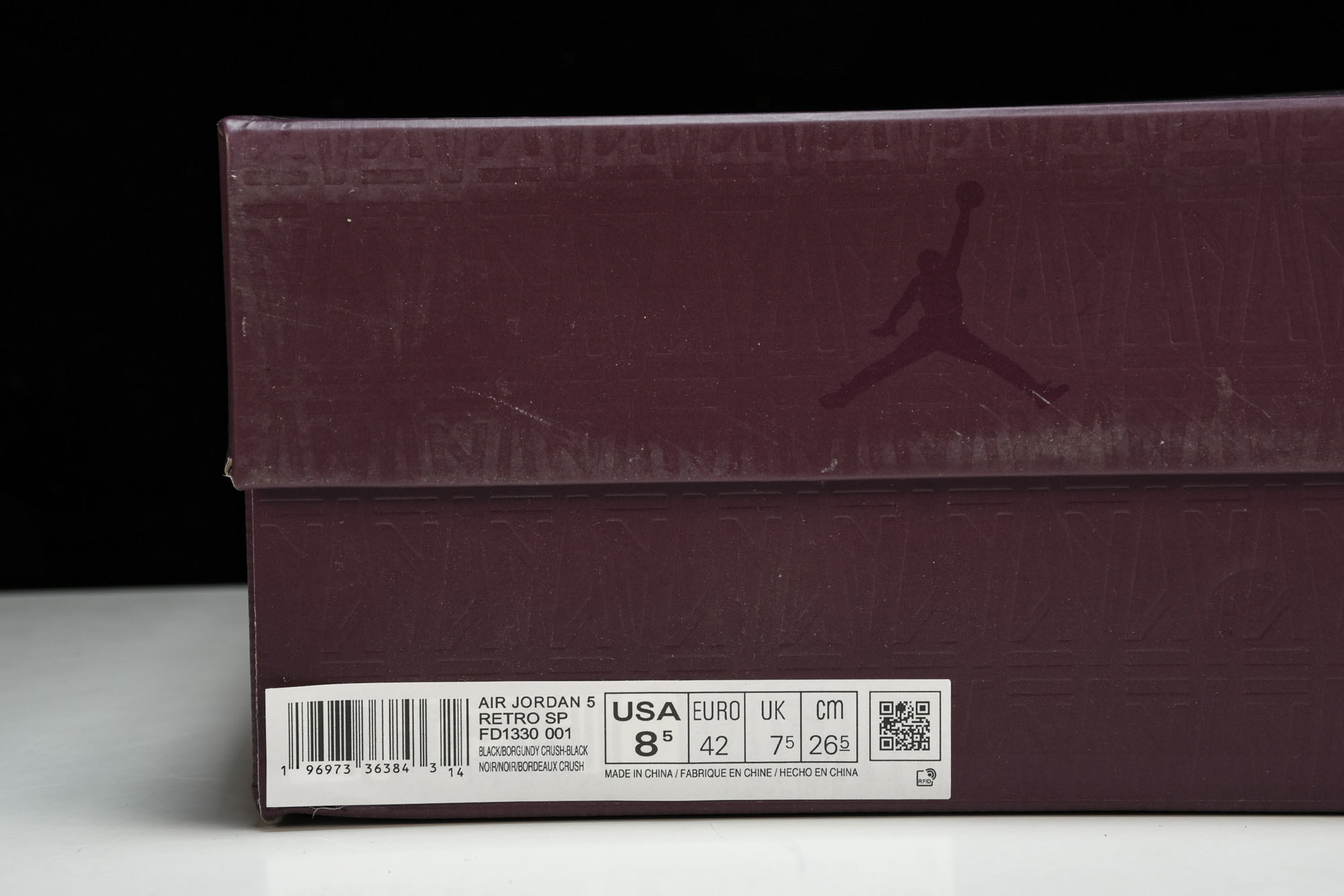 纯原A Ma Maniére x Air Jordan 5 “Black”黑红 FD1330-001 #
