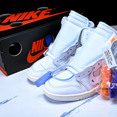 纯原Off White x Air Jordan OW AJ1 乔1联名白 高帮篮球鞋 AA3834-1 纯原Off White x Air Jordan OW AJ1 乔1联名白 高帮篮球鞋 AA3834-1