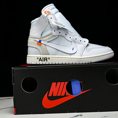 纯原Off White x Air Jordan OW AJ1 乔1联名白 高帮篮球鞋 AA3834-1 纯原Off White x Air Jordan OW AJ1 乔1联名白 高帮篮球鞋 AA3834-1