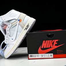 纯原Off White x Air Jordan OW AJ1 乔1联名白 高帮篮球鞋 AA3834-1 纯原Off White x Air Jordan OW AJ1 乔1联名白 高帮篮球鞋 AA3834-1