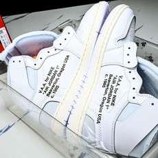 纯原Off White x Air Jordan OW AJ1 乔1联名白 高帮篮球鞋 AA3834-1 纯原Off White x Air Jordan OW AJ1 乔1联名白 高帮篮球鞋 AA3834-1