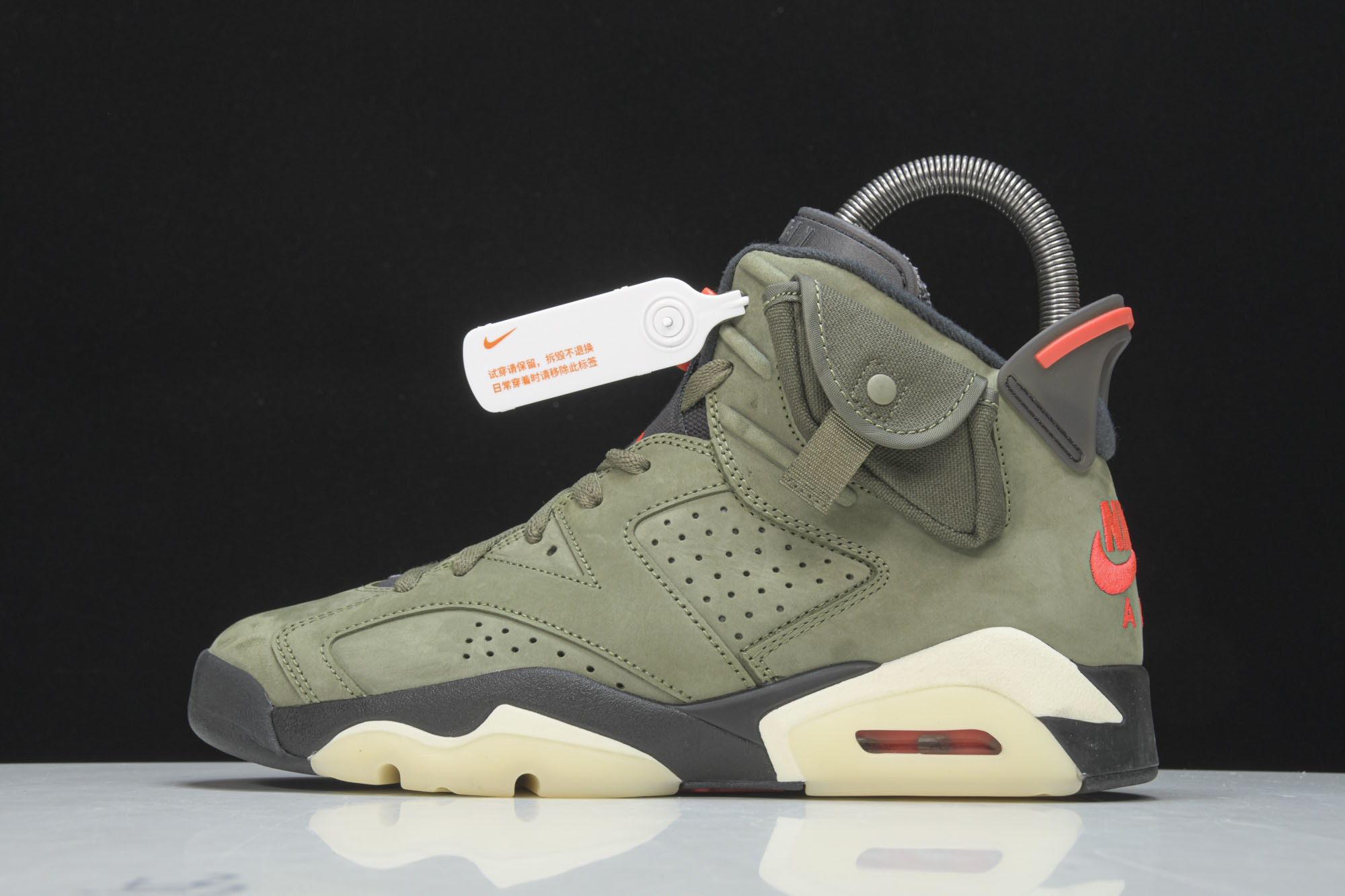 纯原Air Jordan 6 AJ6 Travis Scott TS 夜光军绿 鬼脸 CN1084-20