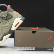 纯原Air Jordan 6 AJ6 Travis Scott TS 夜光军绿 鬼脸 CN1084-20 纯原Air Jordan 6 AJ6 Travis Scott TS 夜光军绿 鬼脸 CN1084-20