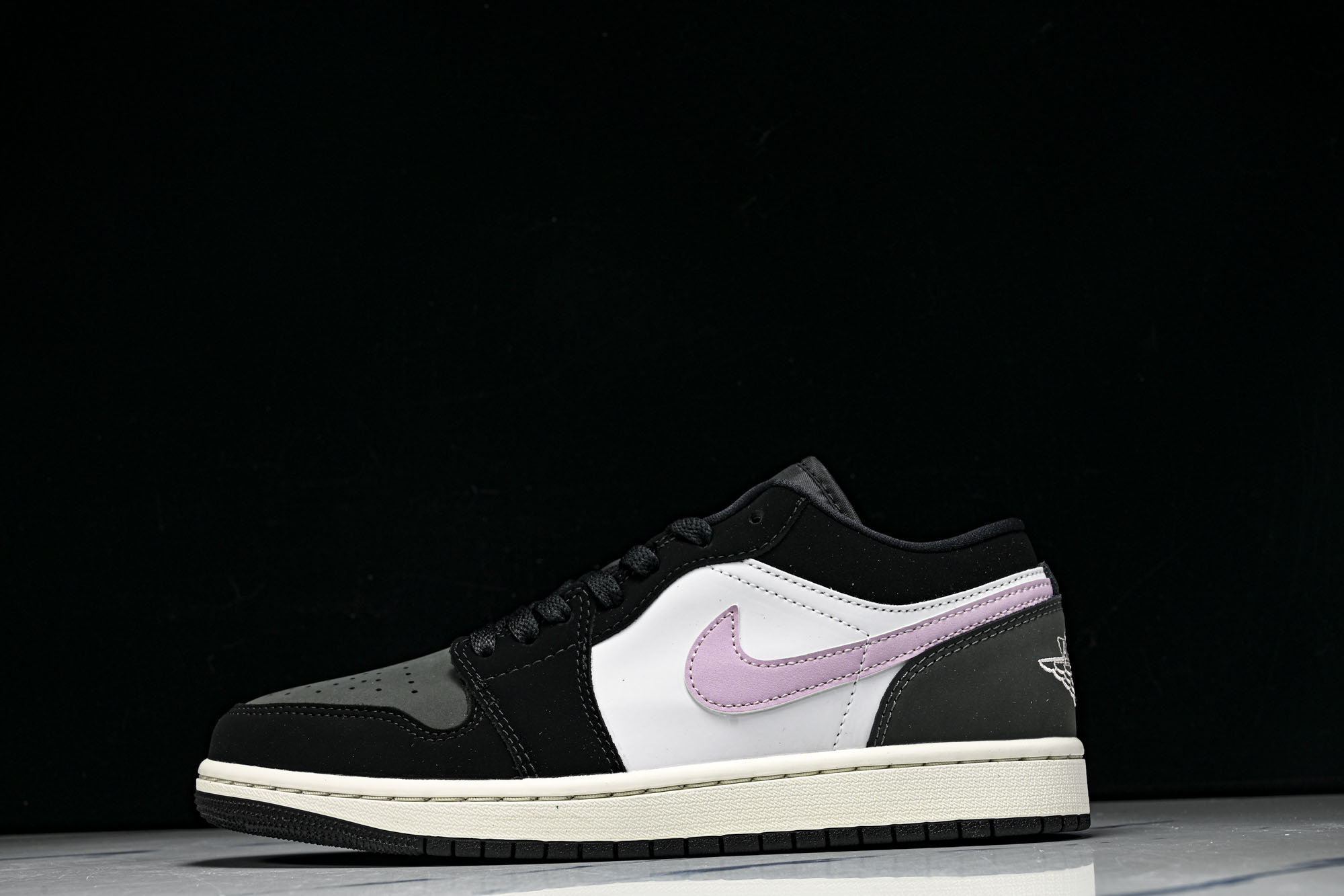 纯原 Air Jordan 1 Low AJ1 乔1黑灰紫 低帮复古文化篮球鞋 II3788-003 #