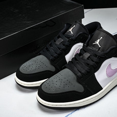 纯原 Air Jordan 1 Low AJ1 乔1黑灰紫 低帮复古文化篮球鞋 II3788-003 # 纯原 Air Jordan 1 Low AJ1 乔1黑灰紫 低帮复古文化篮球鞋 II3788-003 #