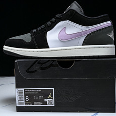 纯原 Air Jordan 1 Low AJ1 乔1黑灰紫 低帮复古文化篮球鞋 II3788-003 # 纯原 Air Jordan 1 Low AJ1 乔1黑灰紫 低帮复古文化篮球鞋 II3788-003 #