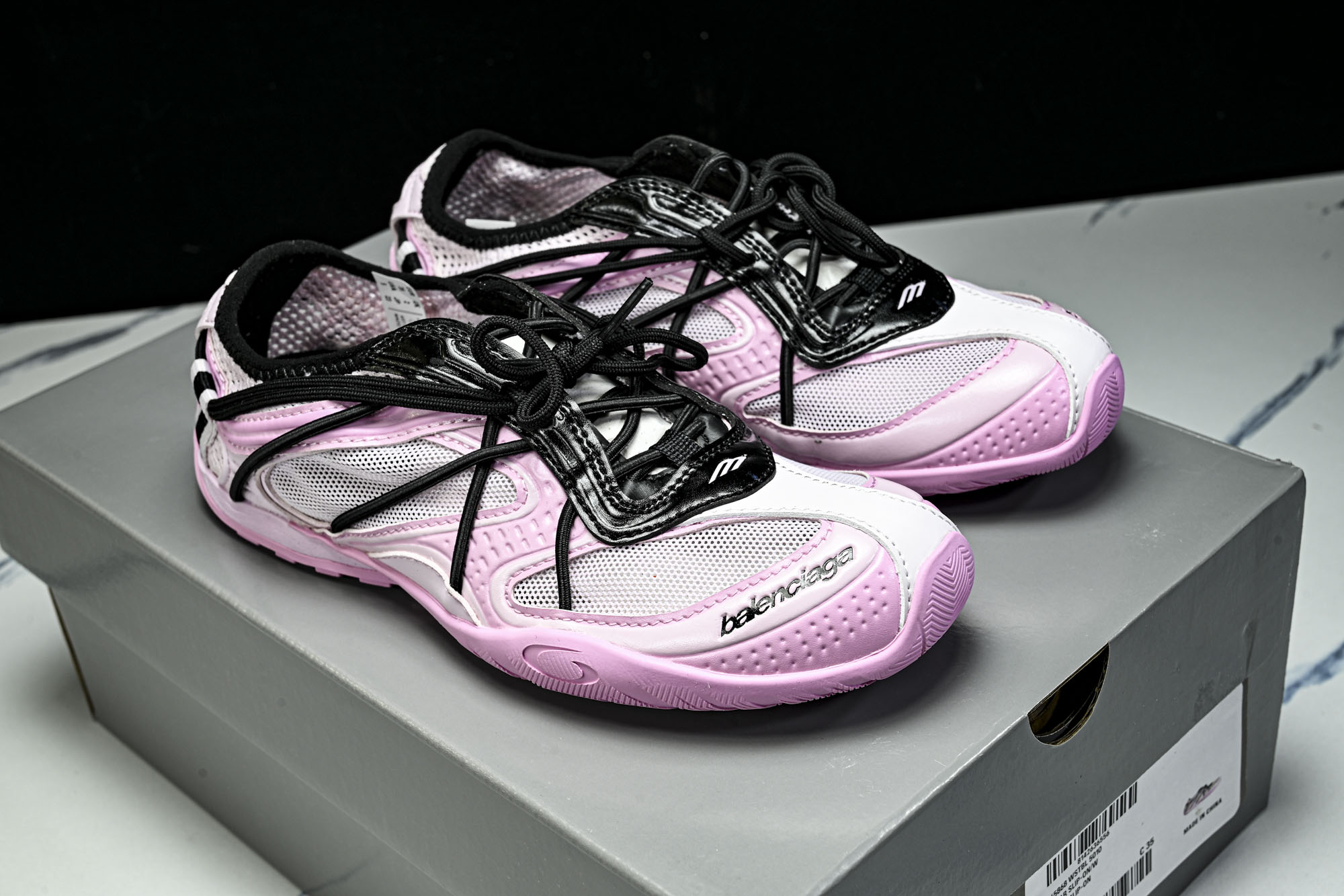 纯原 Balenciaga Radar Slip-On 巴黎世家 圆头系带生活休闲鞋 WSTBL5010