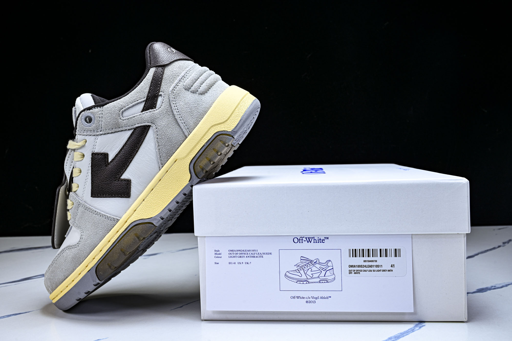 纯原 OFF-WHITE Out Of Office 箭头板鞋 小牛鞋休闲运动鞋_4 #YZ002✦全新