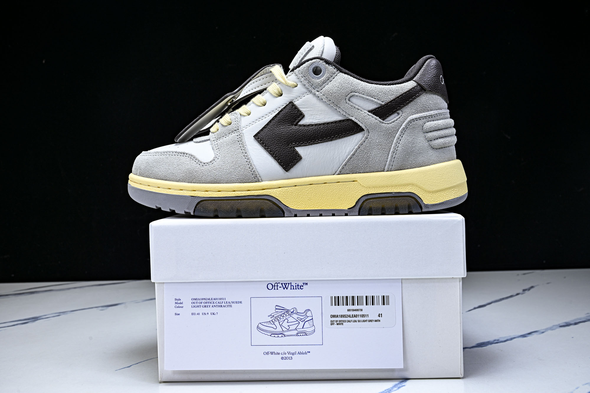 纯原 OFF-WHITE Out Of Office 箭头板鞋 小牛鞋休闲运动鞋_4 #YZ002✦全新