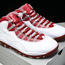 纯原 Air Jordan 10 Retro _Red Steel_ AJ10 乔10白红 -161 # 纯原 Air Jordan 10 Retro _Red Steel_ AJ10 乔10白红 -161 #