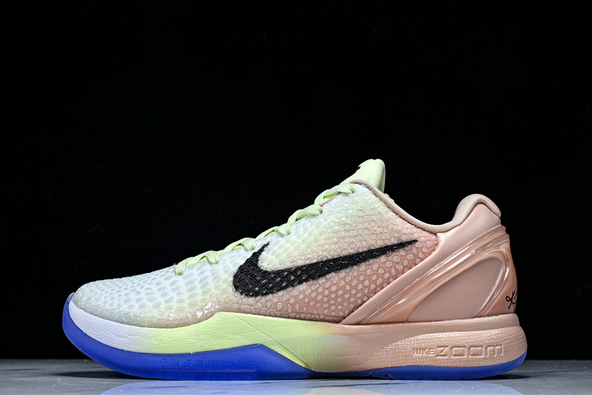 纯原 Nike Kobe 6 Protro 联名款 男士低帮运动鞋 白粉蓝分化色 PE2026-100 
