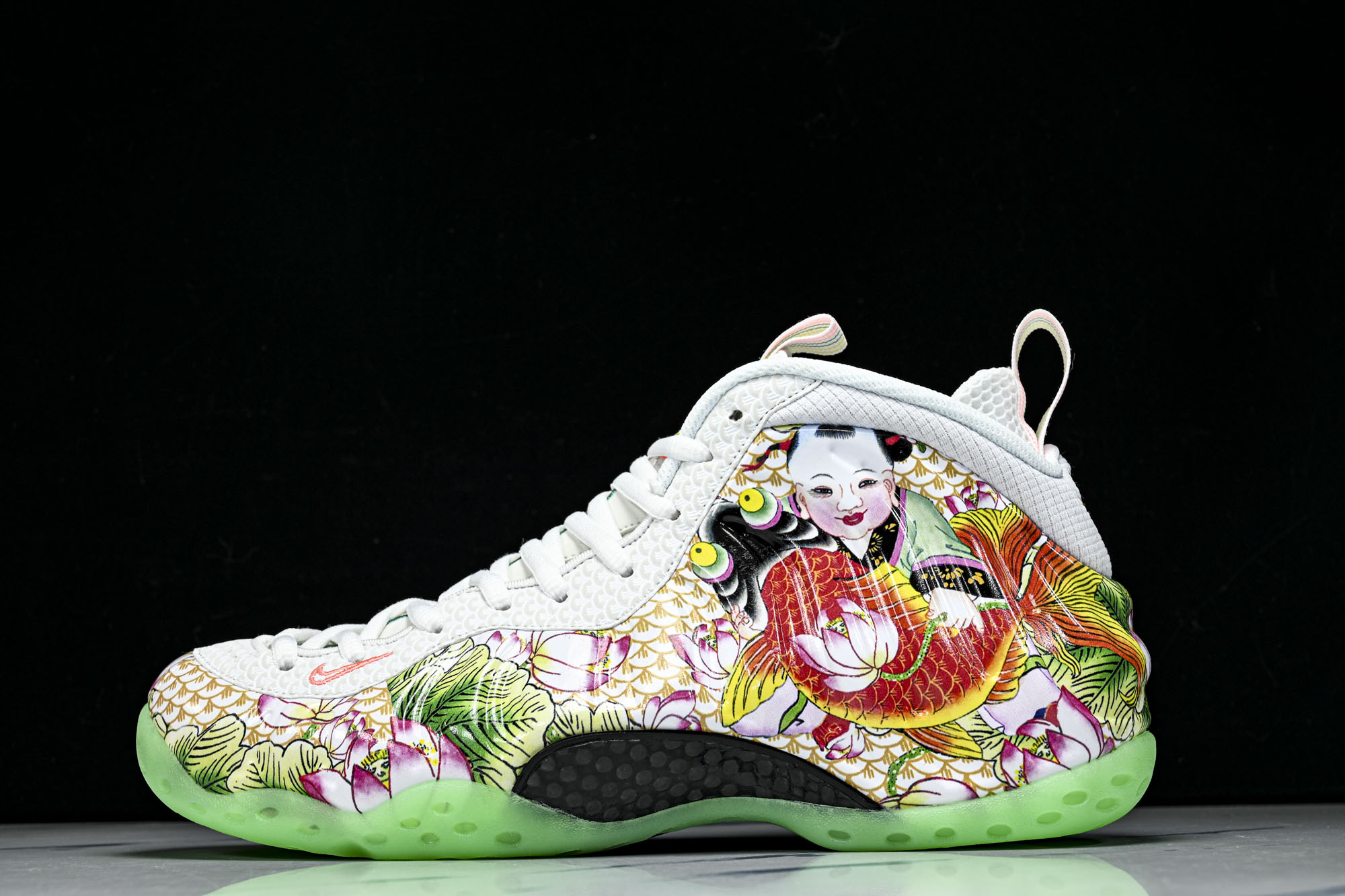 纯原 Nike Foamposite 喷2.0 中帮复古篮球鞋 IR2078-100 #YZ00240 