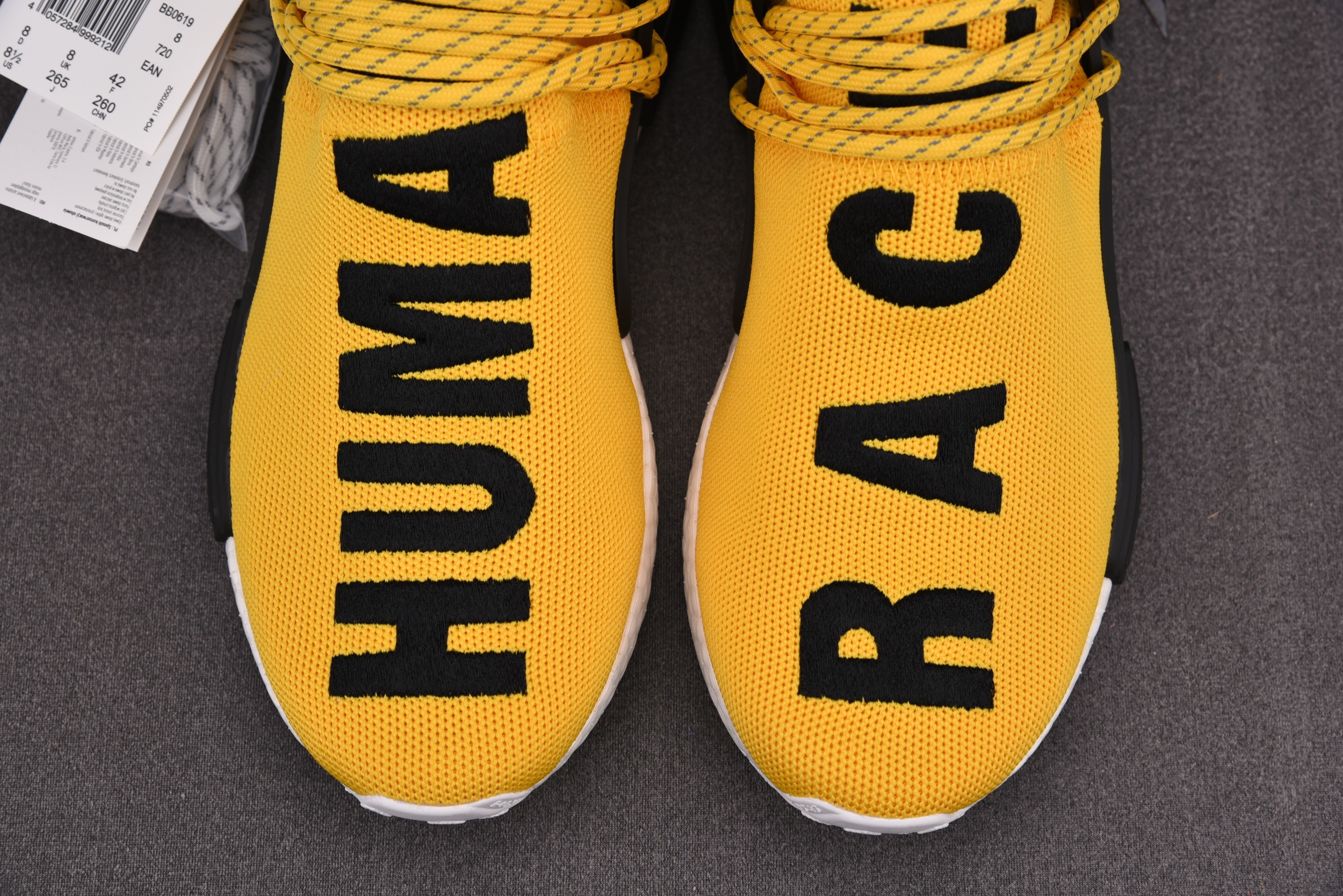 纯原 Pharrell Williams x Adida NMD HU 菲董黄 联名 BB0619 尺寸：40 40.5