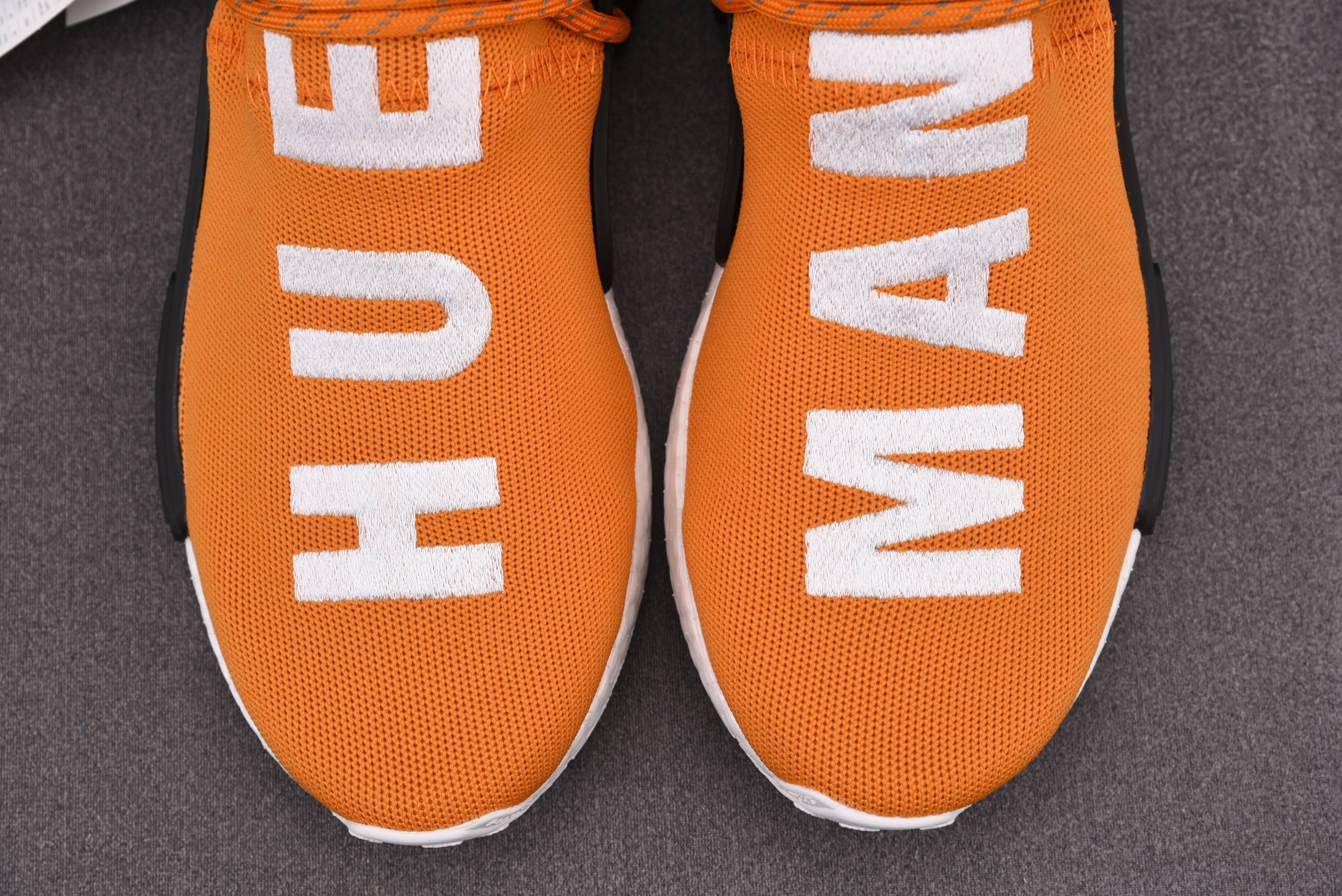 纯原 Pharrell x ad NMD Human Race Hue Man 橘红 BB3070 尺寸：40 40.5
