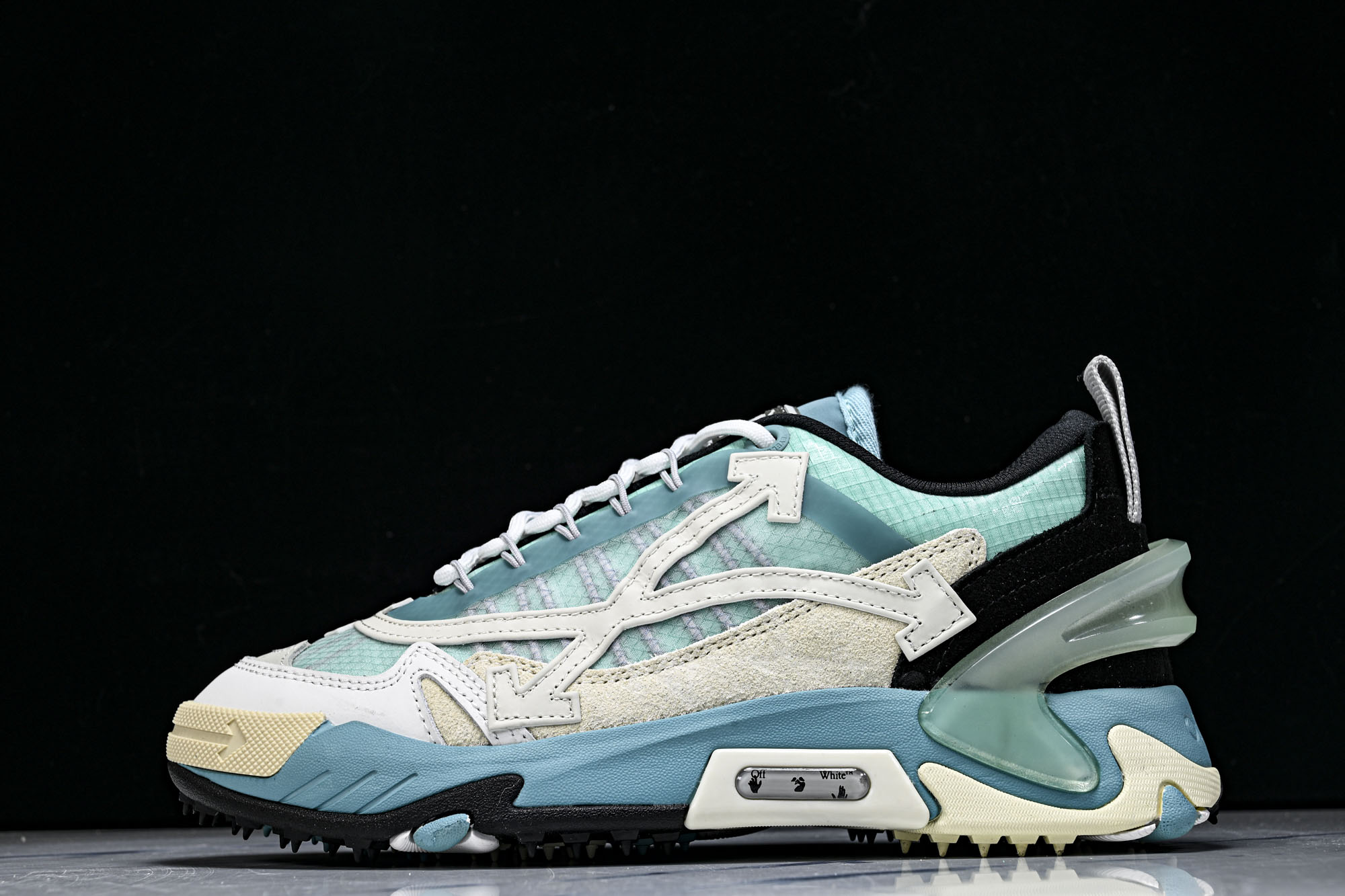 【纯原】Off-White C_O VirGil Abloh 联名款 潮牌老爹鞋男女休闲潮流三箭头鞋休闲运动跑鞋_2 码