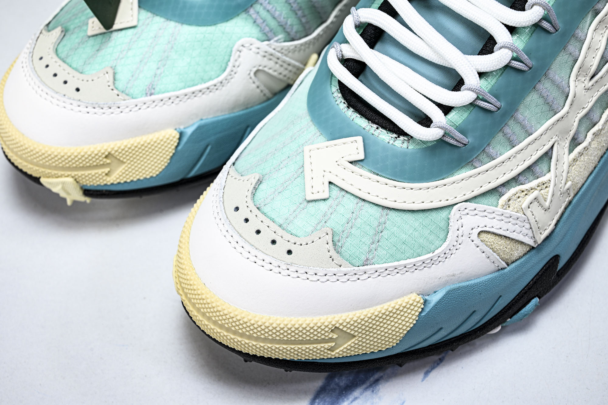 【纯原】Off-White C_O VirGil Abloh 联名款 潮牌老爹鞋男女休闲潮流三箭头鞋休闲运动跑鞋_2 码
