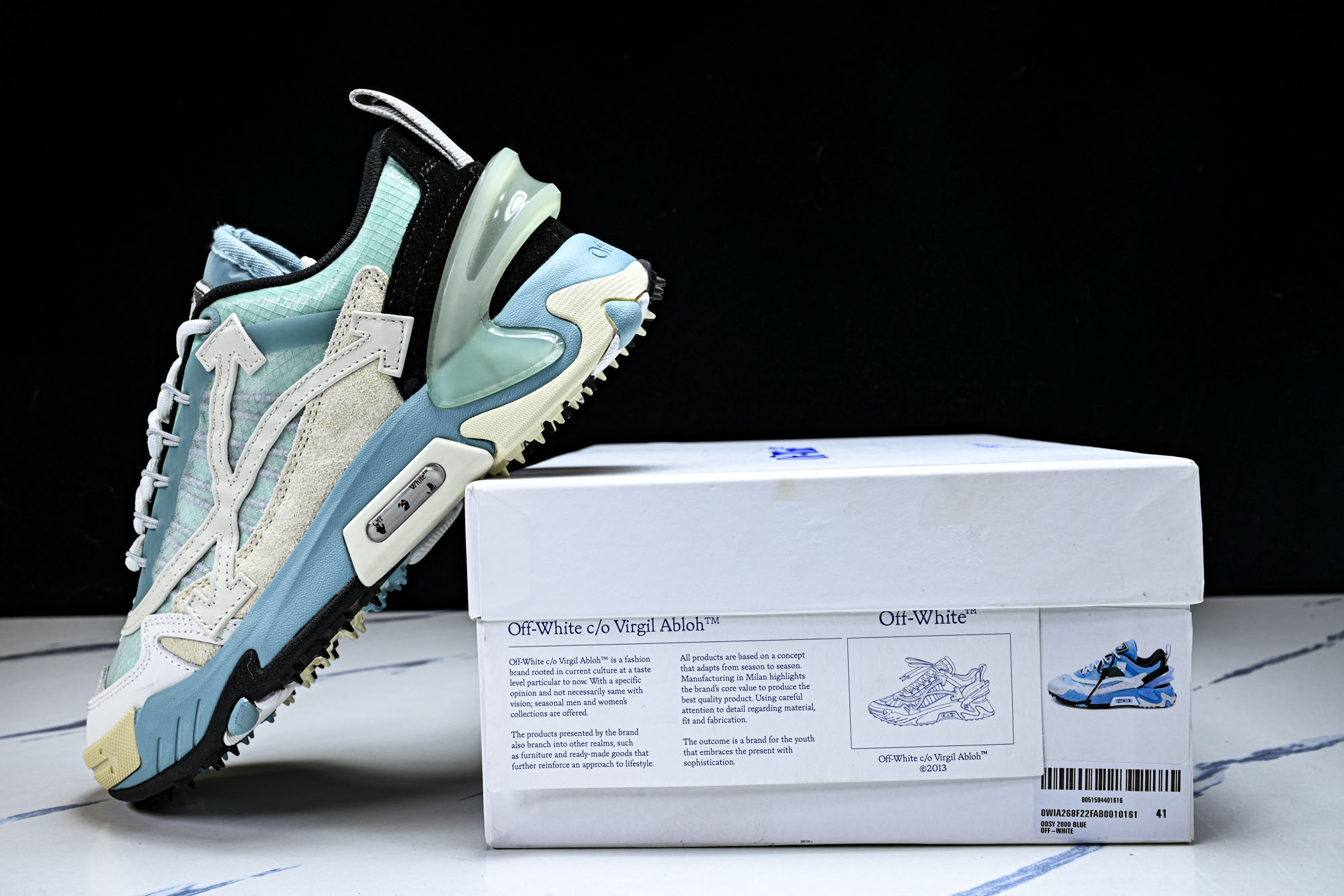 【纯原】Off-White C_O VirGil Abloh 联名款 潮牌老爹鞋男女休闲潮流三箭头鞋休闲运动跑鞋_2 码