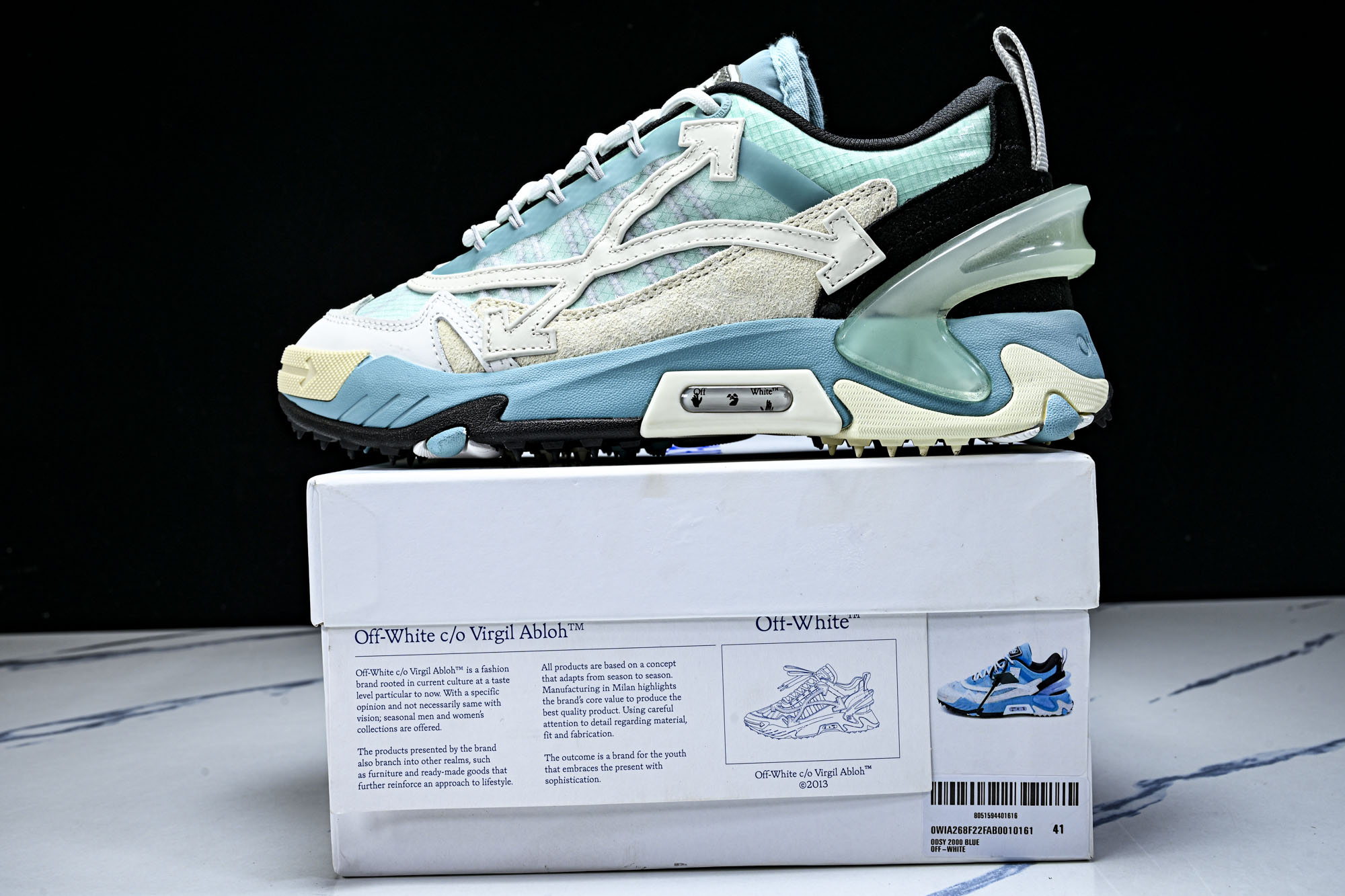 【纯原】Off-White C_O VirGil Abloh 联名款 潮牌老爹鞋男女休闲潮流三箭头鞋休闲运动跑鞋_2 码
