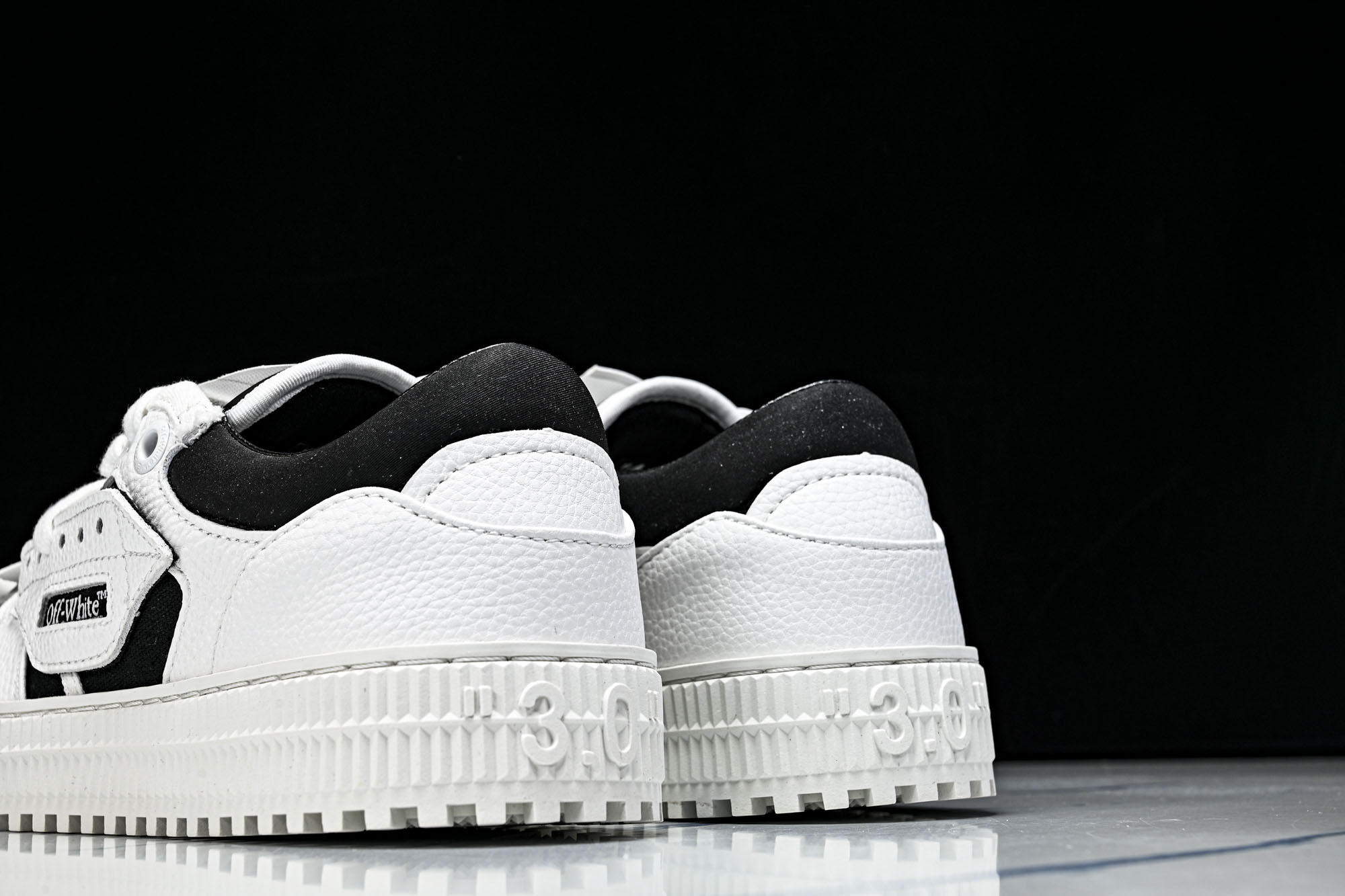【纯原】OFF-WHITE Out Of Office 3.0 Court 箭头板鞋 小牛鞋休闲运动鞋_2 尺寸 36 