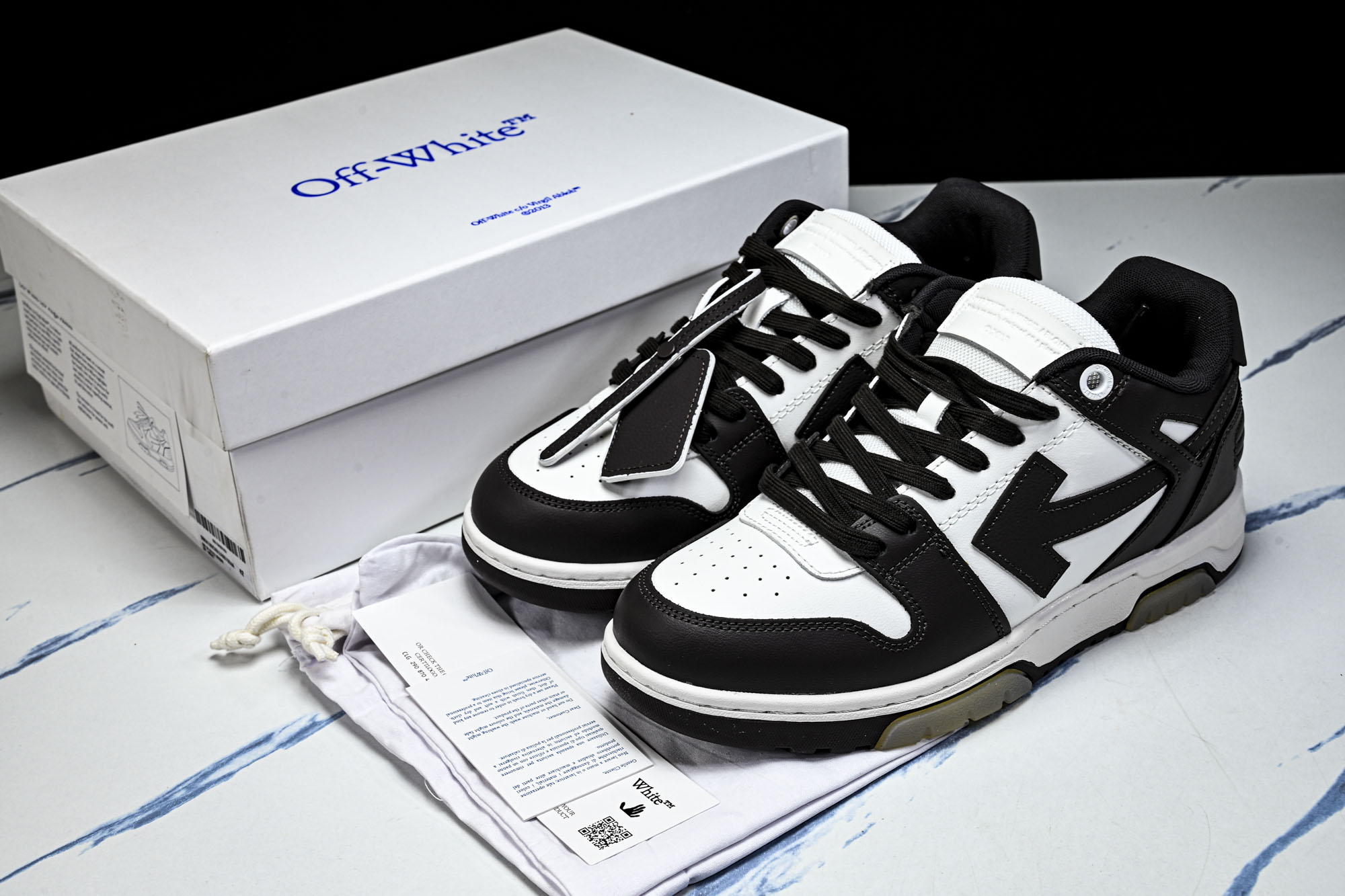 【纯原】OFF-WHITE Out Of Office 箭头板鞋 小牛鞋休闲运动鞋33 尺寸 36 37 38 39 4