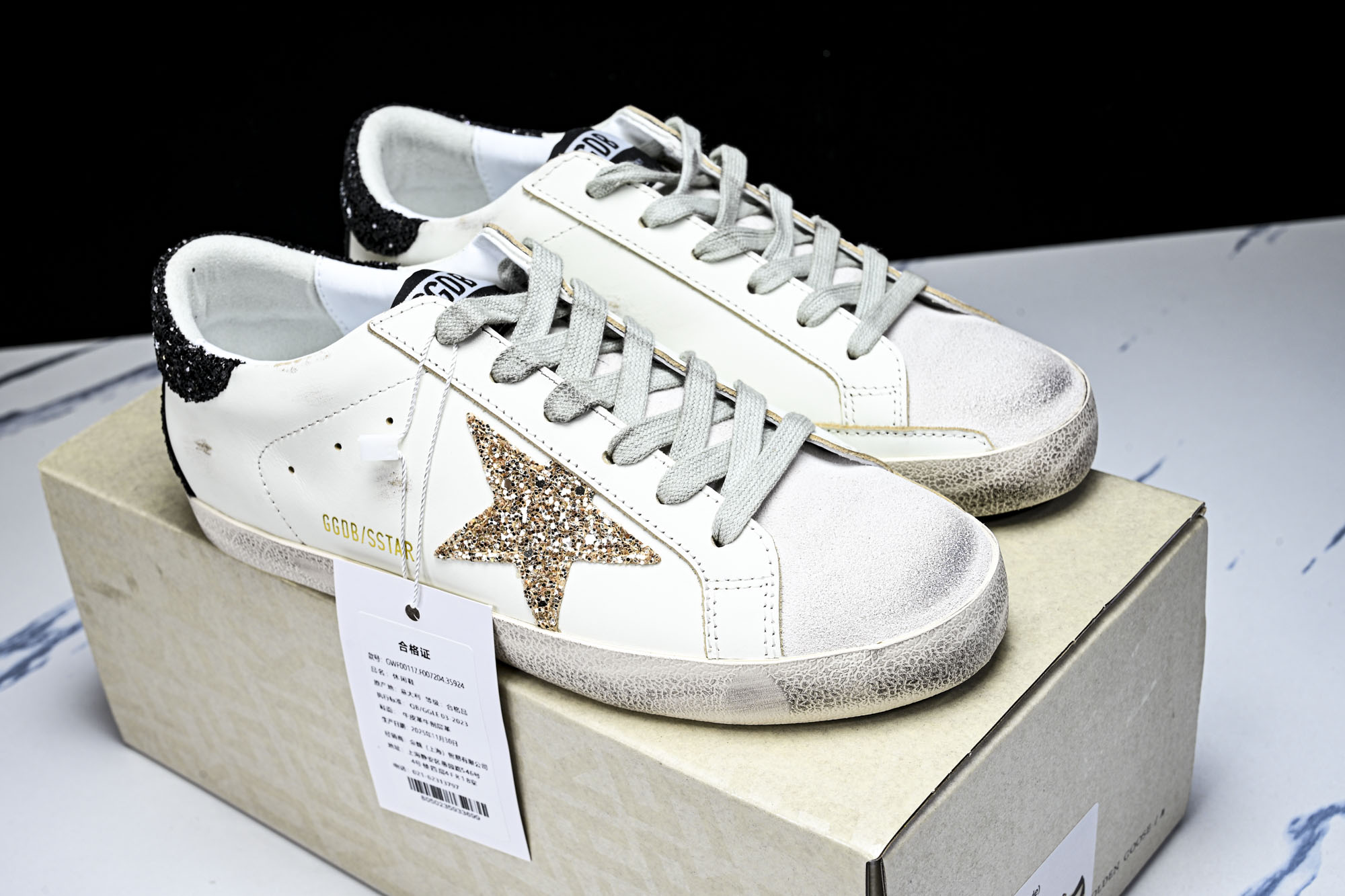 GGDB Golden Goose Super Star 芯片版 低帮休闲板鞋 小脏鞋_9 码数36 37 38 39 