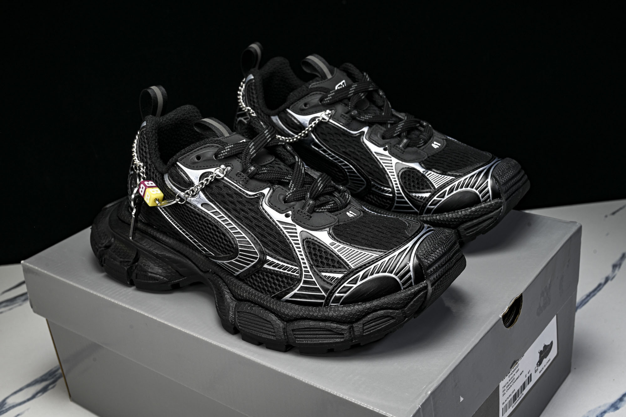 Balenciaga 3XL Charms Men 官方同步 巴黎世家 十代潮流跑鞋 W3XCN1000 尺寸 35 3