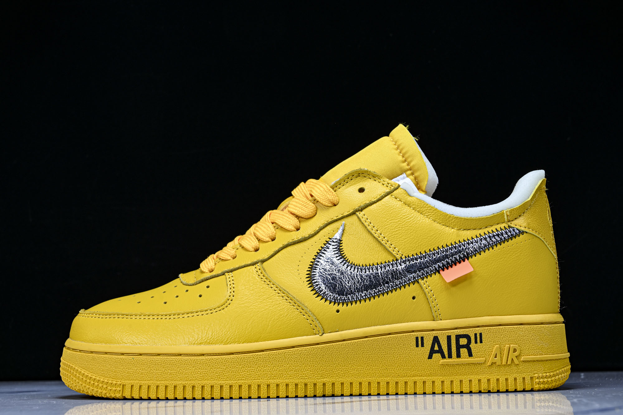 Off-White x Nike Air Force 1 Low AF1 金银 黄色DD1876-700 36 36.5