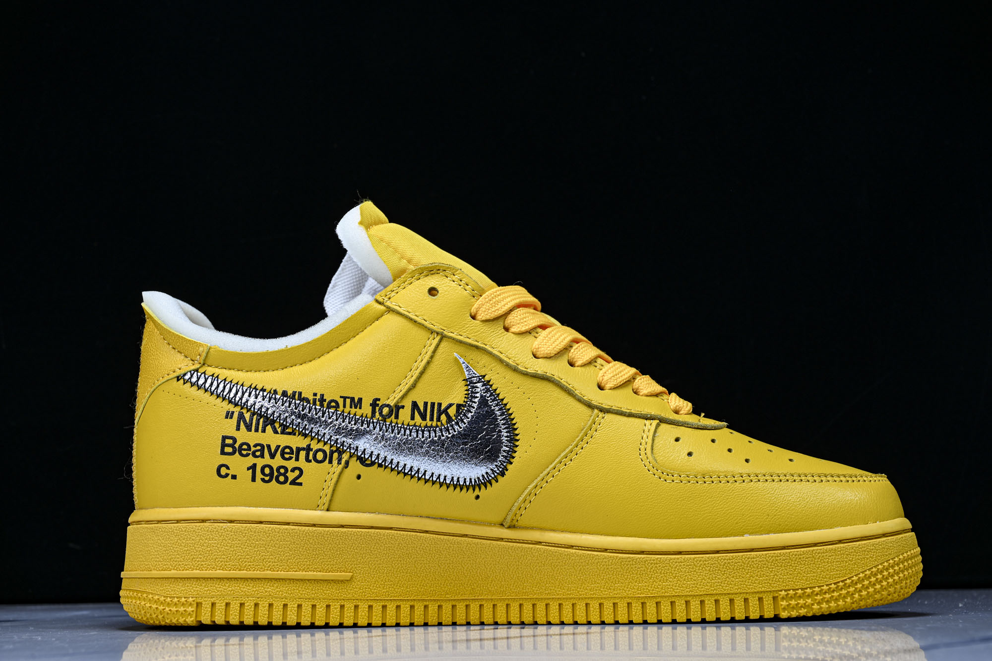 Off-White x Nike Air Force 1 Low AF1 金银 黄色DD1876-700 36 36.5