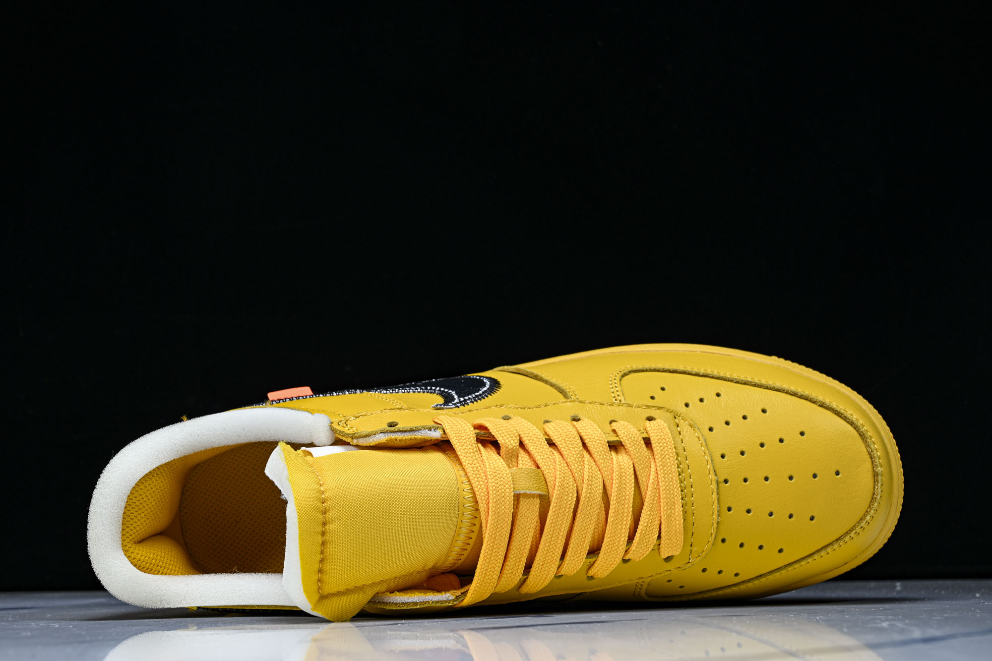 Off-White x Nike Air Force 1 Low AF1 金银 黄色DD1876-700 36 36.5