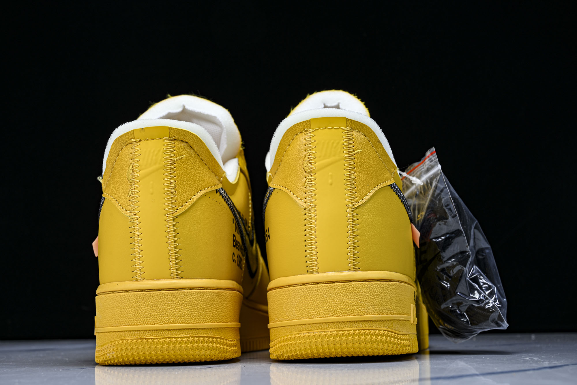 Off-White x Nike Air Force 1 Low AF1 金银 黄色DD1876-700 36 36.5