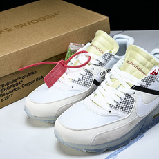 Off-White x NIKE Air Max 90 气垫慢跑鞋“OFF-WHITE 白灰冰蓝底” AA7293-10 Off-White x NIKE Air Max 90 气垫慢跑鞋“OFF-WHITE 白灰冰蓝底” AA7293-10