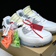 Off-White x NIKE Air Max 90 气垫慢跑鞋“OFF-WHITE 白灰冰蓝底” AA7293-10 Off-White x NIKE Air Max 90 气垫慢跑鞋“OFF-WHITE 白灰冰蓝底” AA7293-10