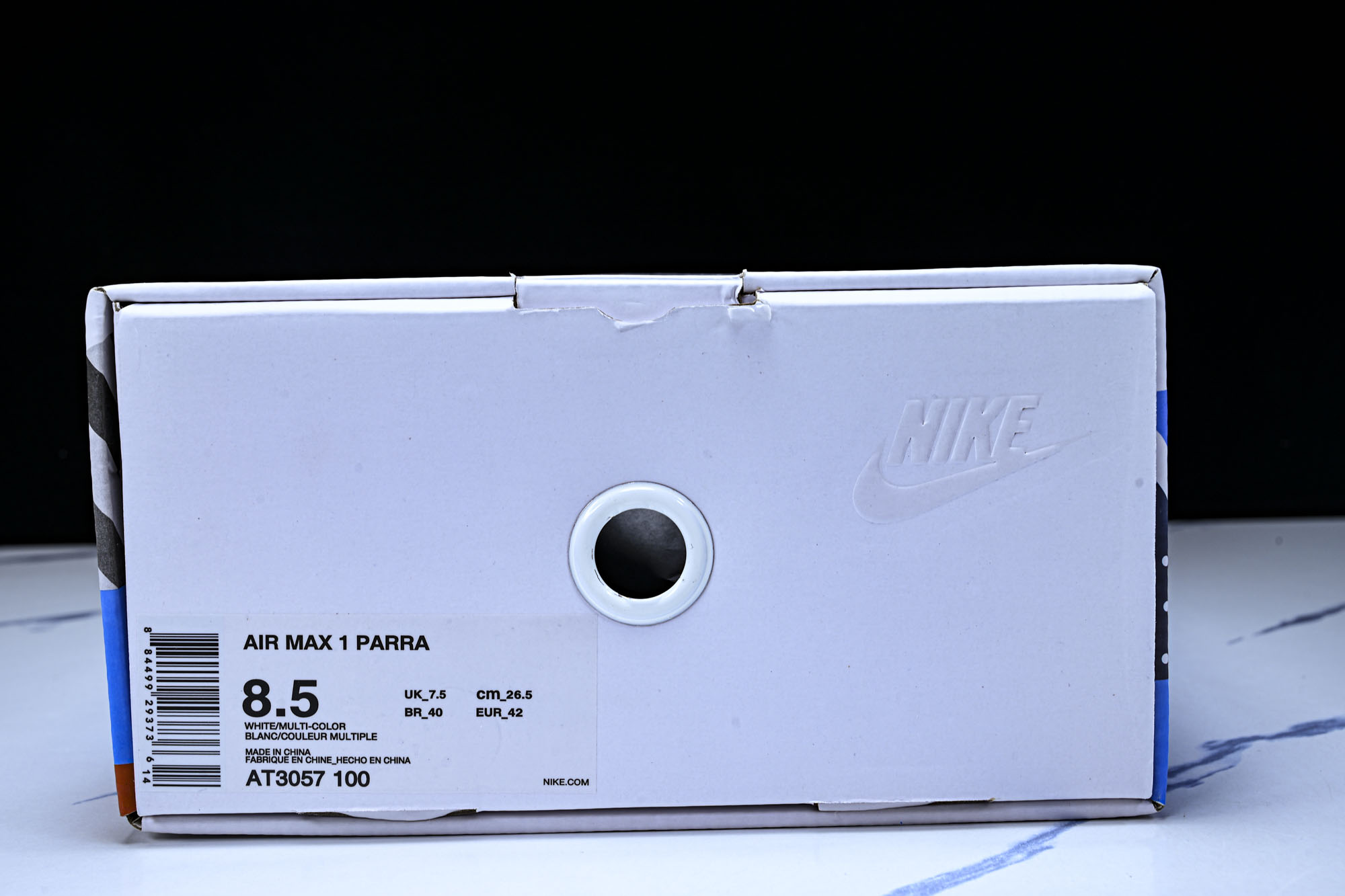 Parra x NK Air Max 1 白粉拼接 AT3057-100 尺寸36 36.5 37.5 38 38.5 