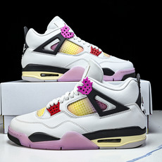 Air Jordan 4 AJ4 漫画白黑粉色 男鞋篮球鞋JA1135 100 尺码40 40.5 41 42 42.5 Air Jordan 4 AJ4 漫画白黑粉色 男鞋篮球鞋JA1135 100 尺码40 40.5 41 42 42.5