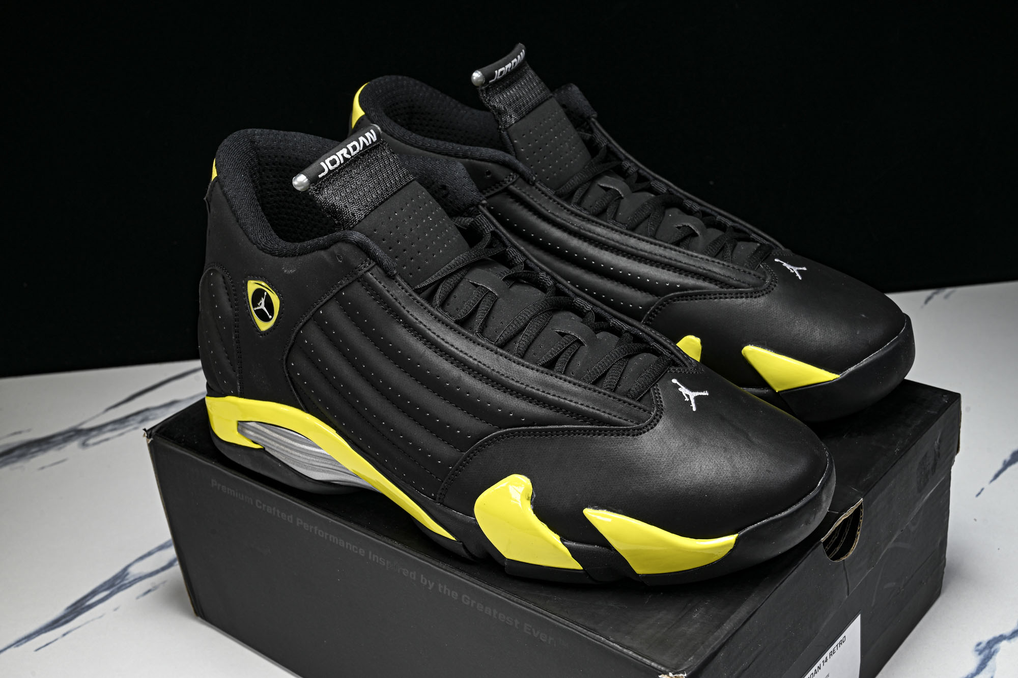 Air Jordan 14 Retro _Thunder_ AJ14 乔14法拉利黑黄 -070 尺码 40 40.5 Air Jordan 14 Retro _Thunder_ AJ14 乔14法拉利黑黄 -070 尺码 40 40.5