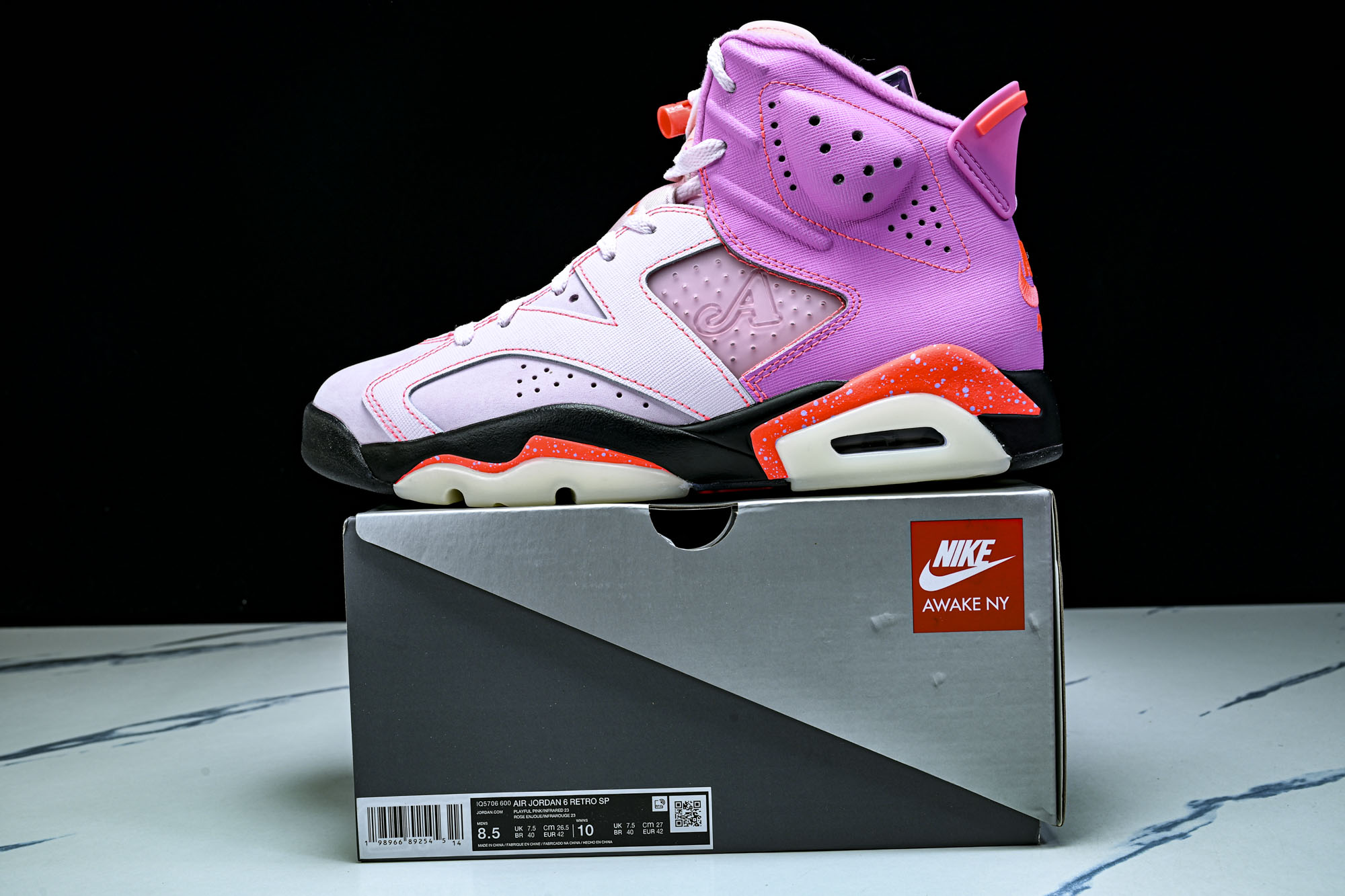 Awake NY x Air Jordan 6 _Playful Pink_ AJ6 乔6俏皮粉 IQ5706-600 Awake NY x Air Jordan 6 _Playful Pink_ AJ6 乔6俏皮粉 IQ5706-600