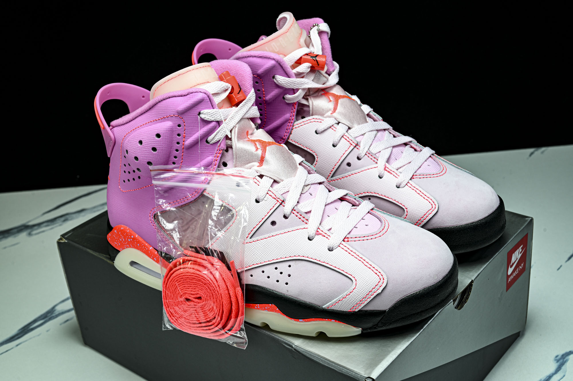 Awake NY x Air Jordan 6 _Playful Pink_ AJ6 乔6俏皮粉 IQ5706-600 Awake NY x Air Jordan 6 _Playful Pink_ AJ6 乔6俏皮粉 IQ5706-600