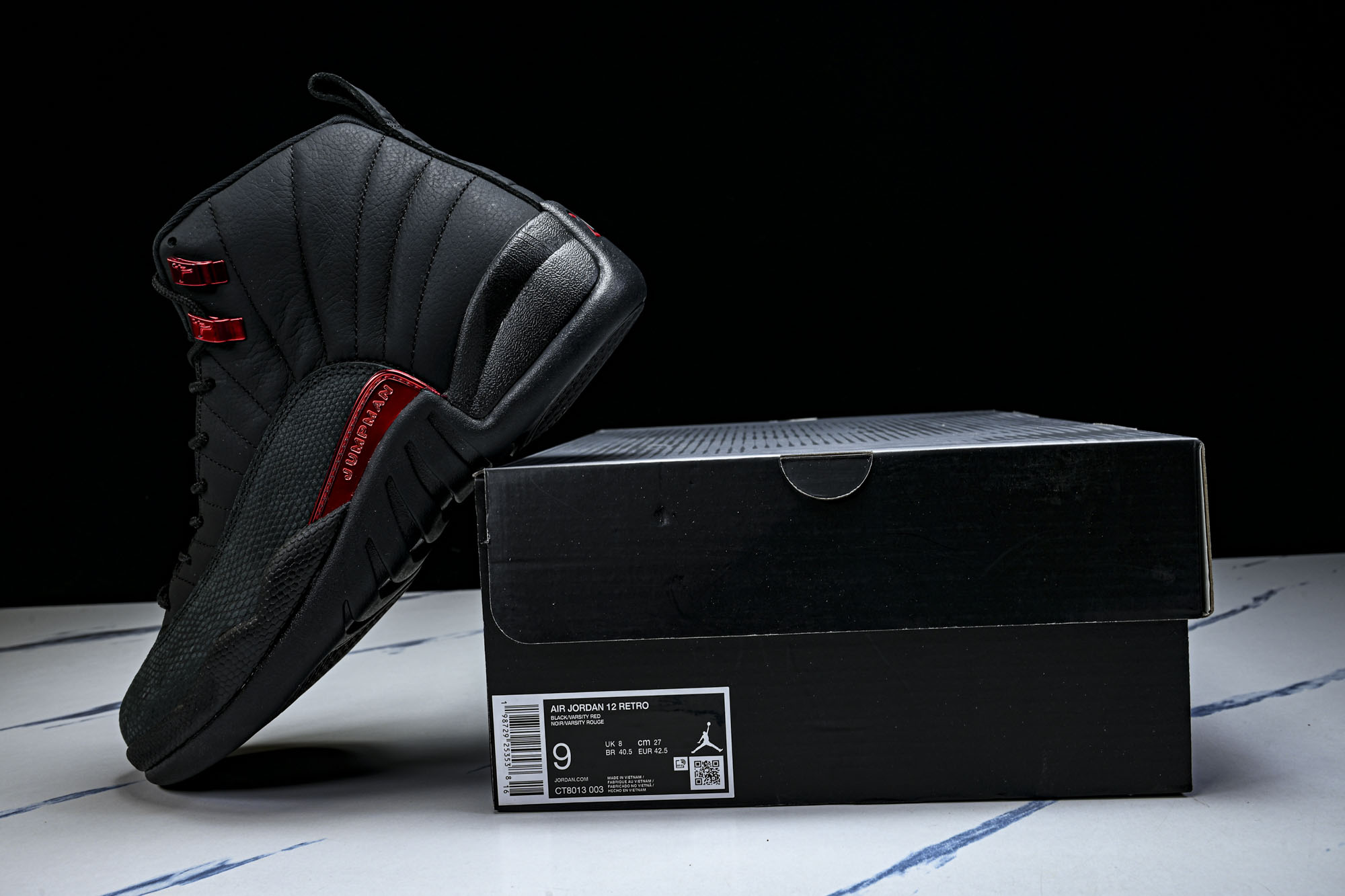 Air Jordan 12 Retro _Bloodline_ AJ12 乔12黑红 CT8013-003 尺码 40 Air Jordan 12 Retro _Bloodline_ AJ12 乔12黑红 CT8013-003 尺码 40