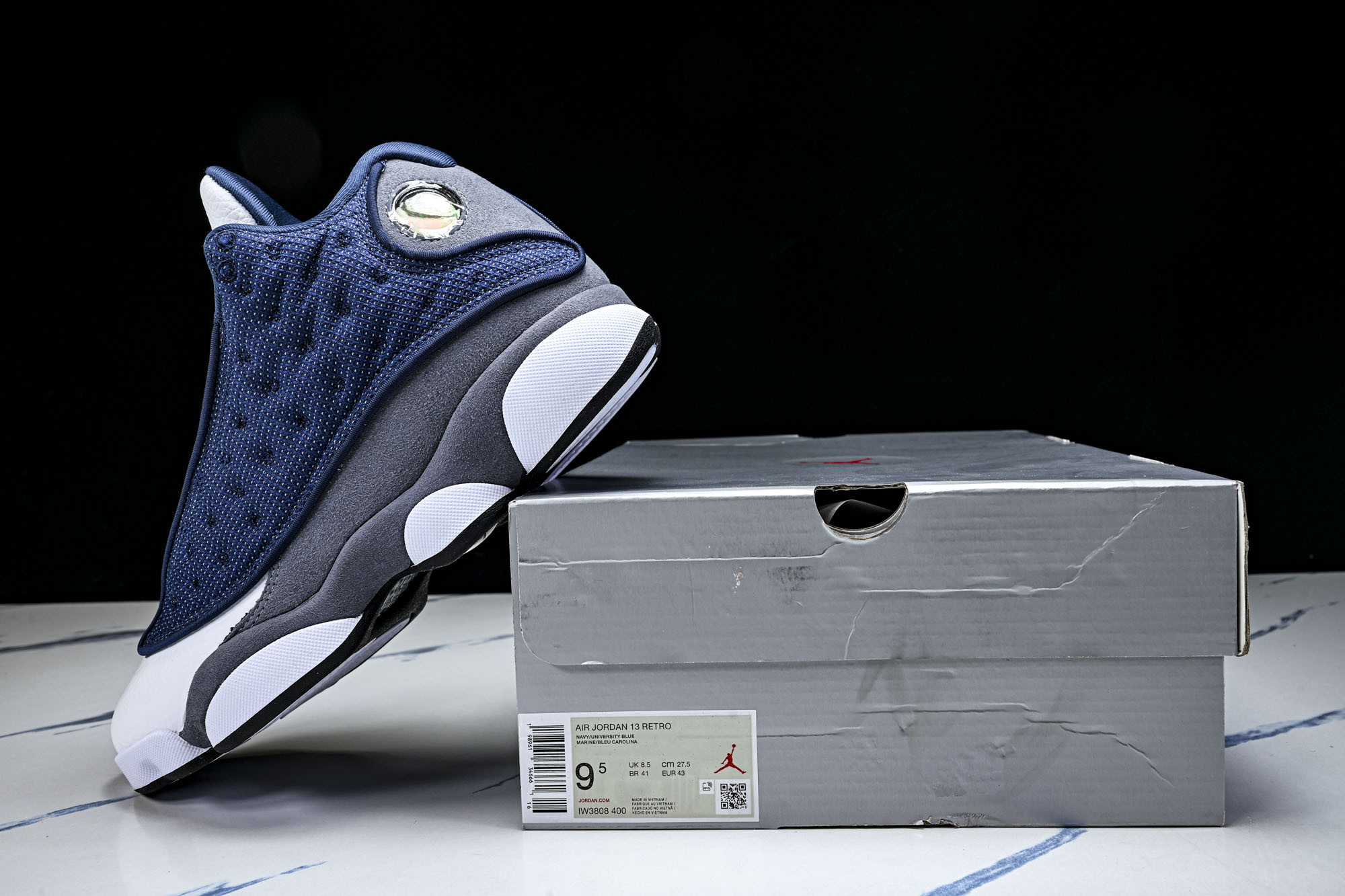 Air Jordan 13 AJ13 GIGI 真标真碳 海军蓝 男款复古实战篮球鞋 IW3808-400 尺码 40 Air Jordan 13 AJ13 GIGI 真标真碳 海军蓝 男款复古实战篮球鞋 IW3808-400 尺码 40